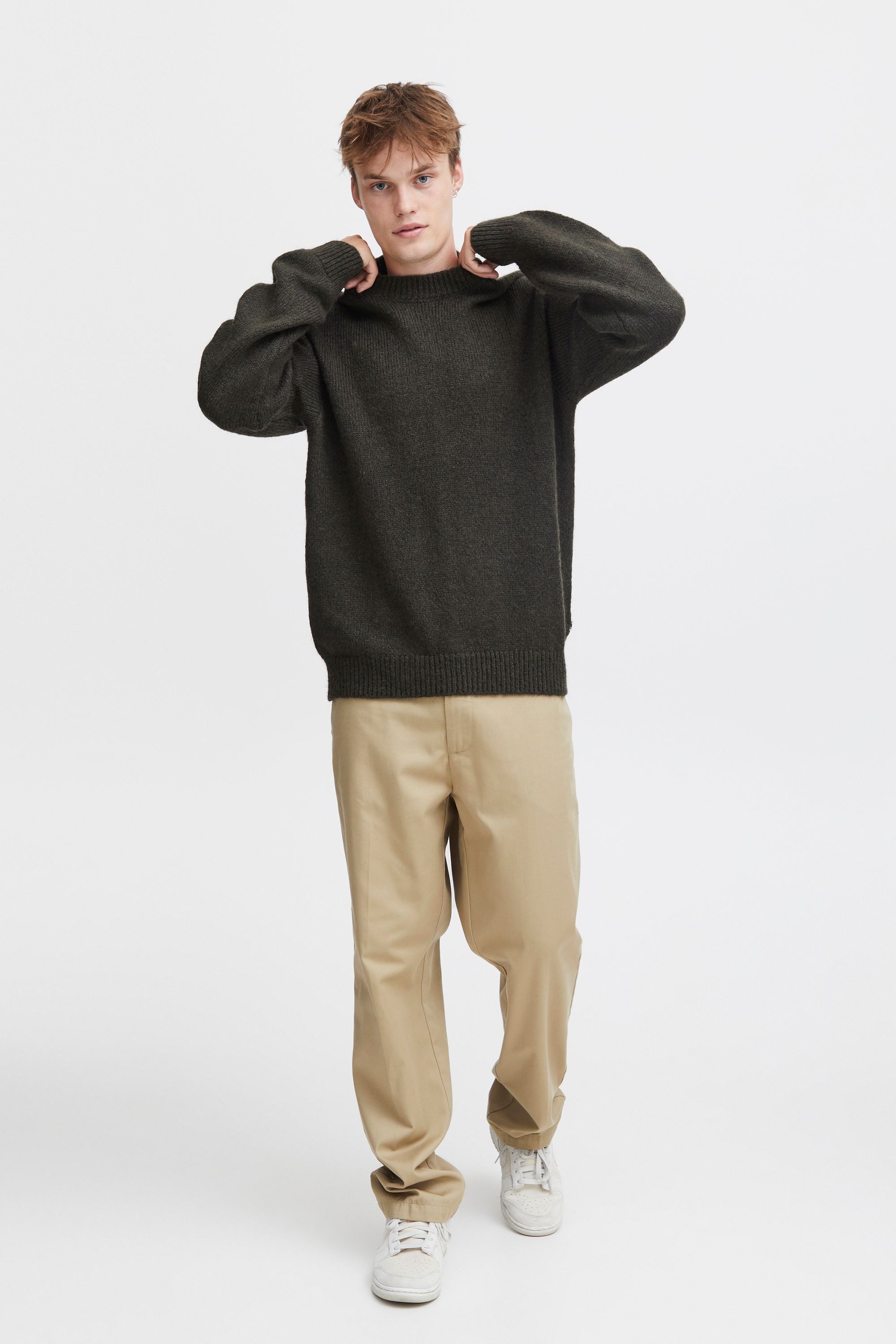 !Solid Strickfleece-Pullover »Strickpullover SDHamdani«