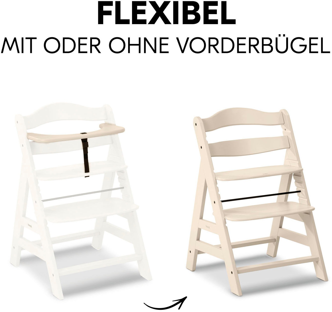 Hauck Hochstuhl »Alpha+, Vanilla«, FSC® - schützt Wald - weltweit