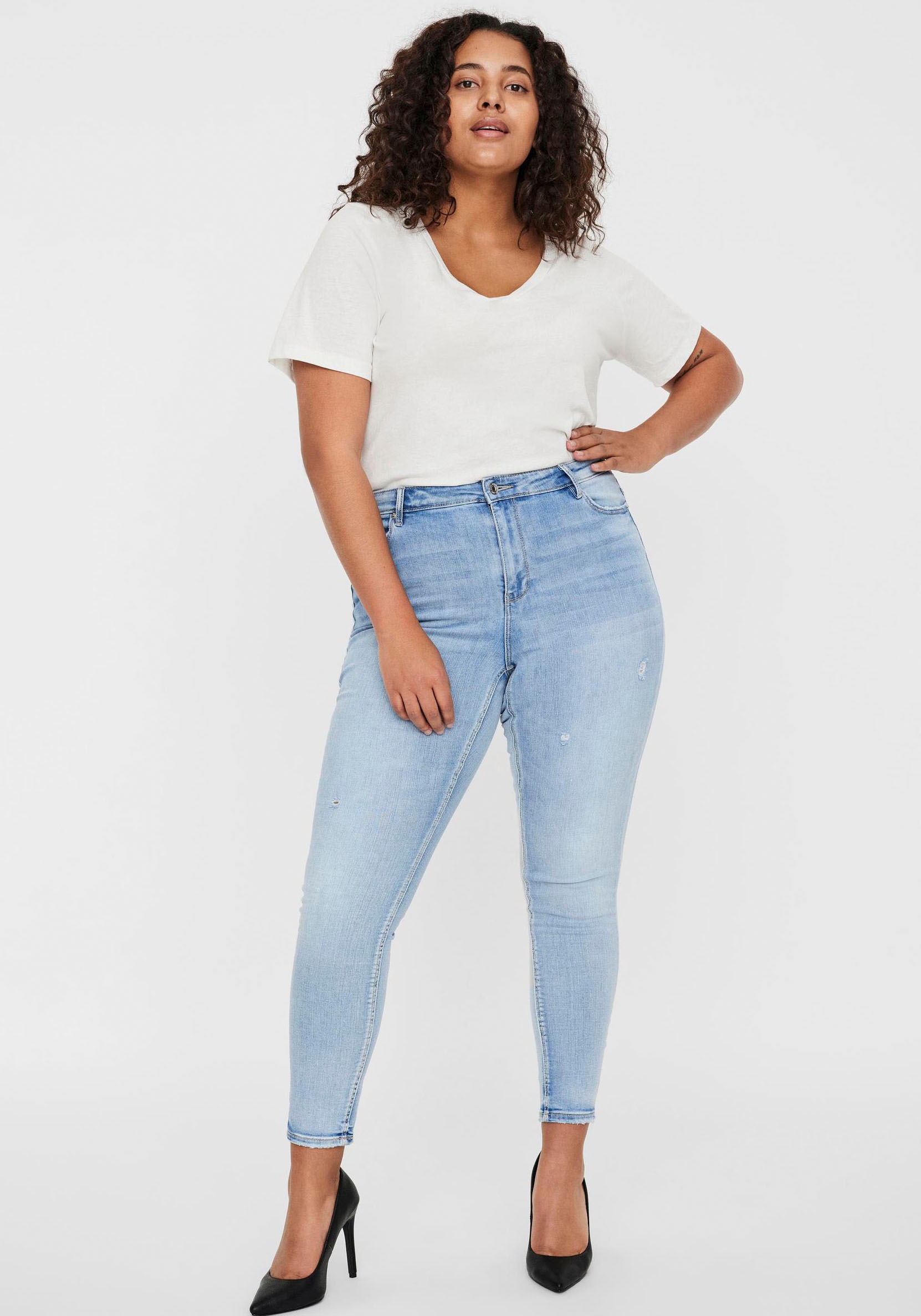 Vero Moda Curve Skinny-fit-Jeans »VMPHIA SKINNY HR J für bestellen CURVE | BAUR NOOS« GU3162