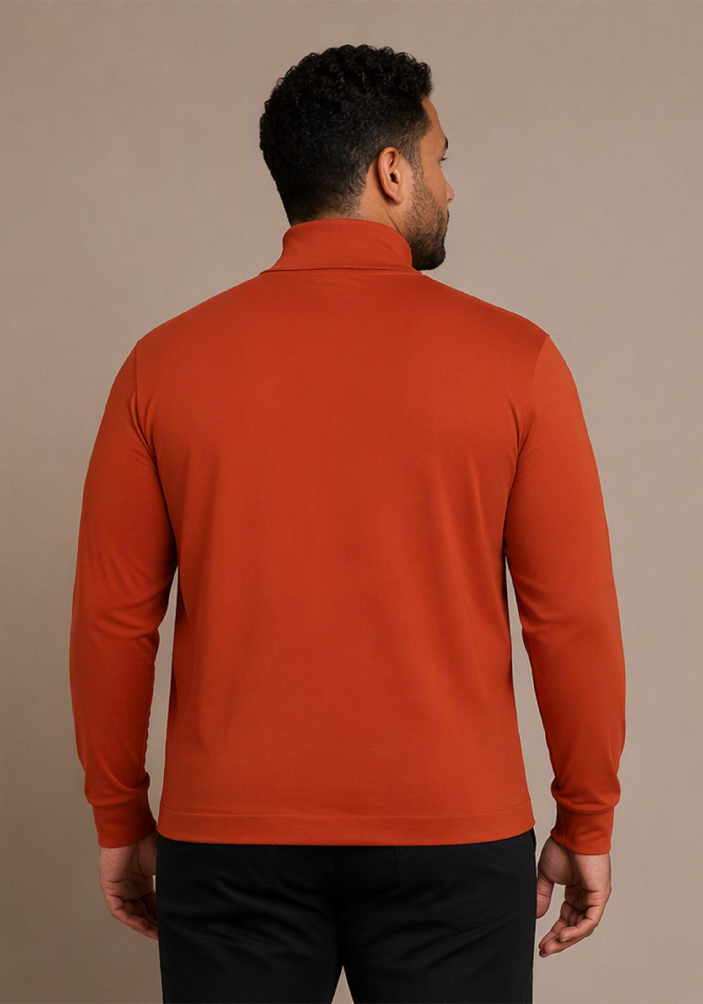 Man's World Plus Rollkragenshirt »auch in Grosse Größen bis Gr. 7XL Bauch-Fit« Regular Fit, Langarm, unifarbenes Basic-Stil