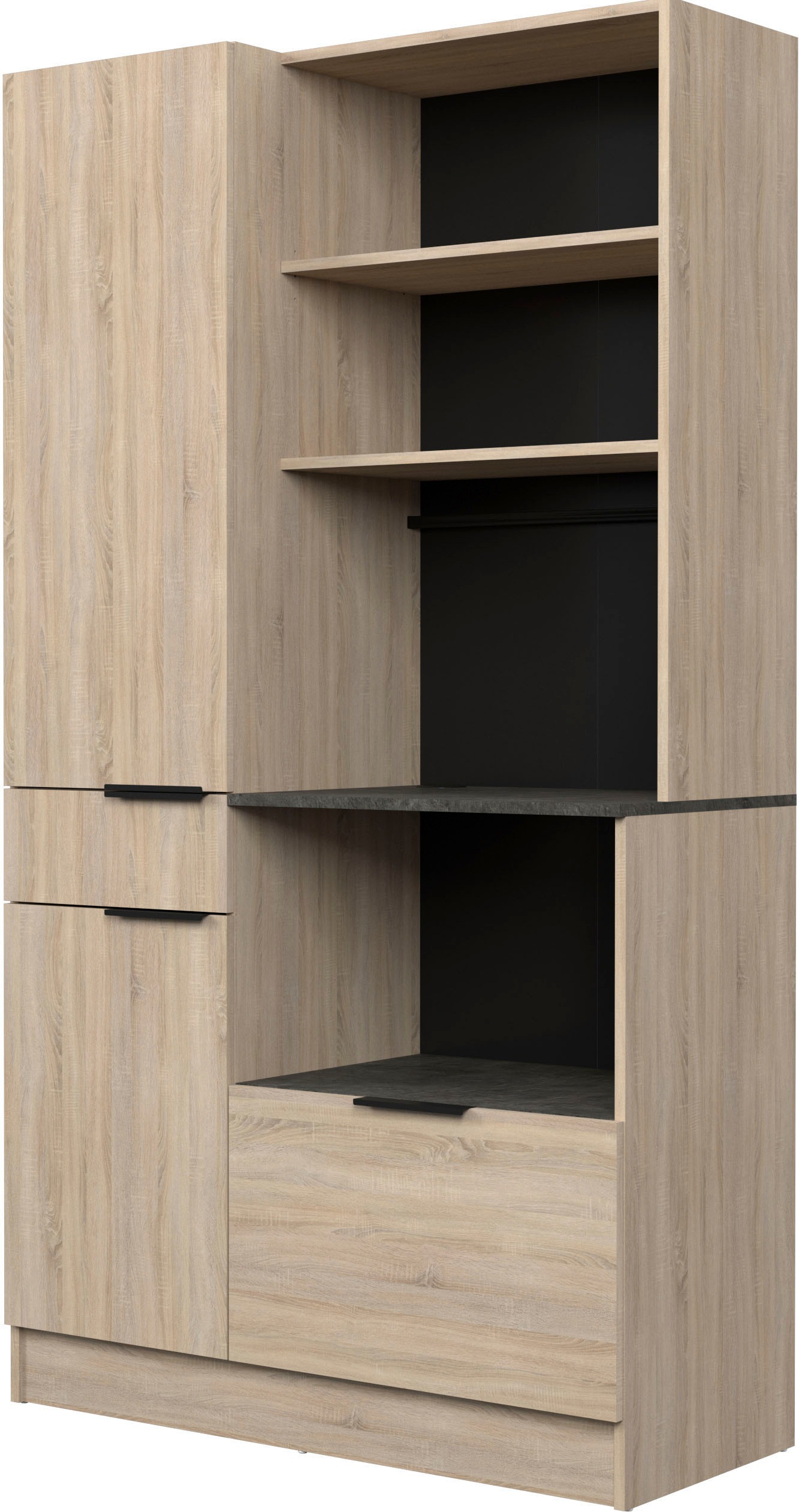 Parisot Schrank-Set »Parisot Fumay 1«, (2 St.), bietet viel Stauraum, praktischer Kabeldurchlaß, variabel stellbar