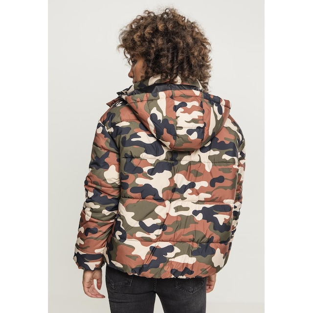 URBAN CLASSICS Winterjacke »Damen Ladies Boyfriend Camo Puffer Jacket«, (1  St.), ohne Kapuze online bestellen | BAUR