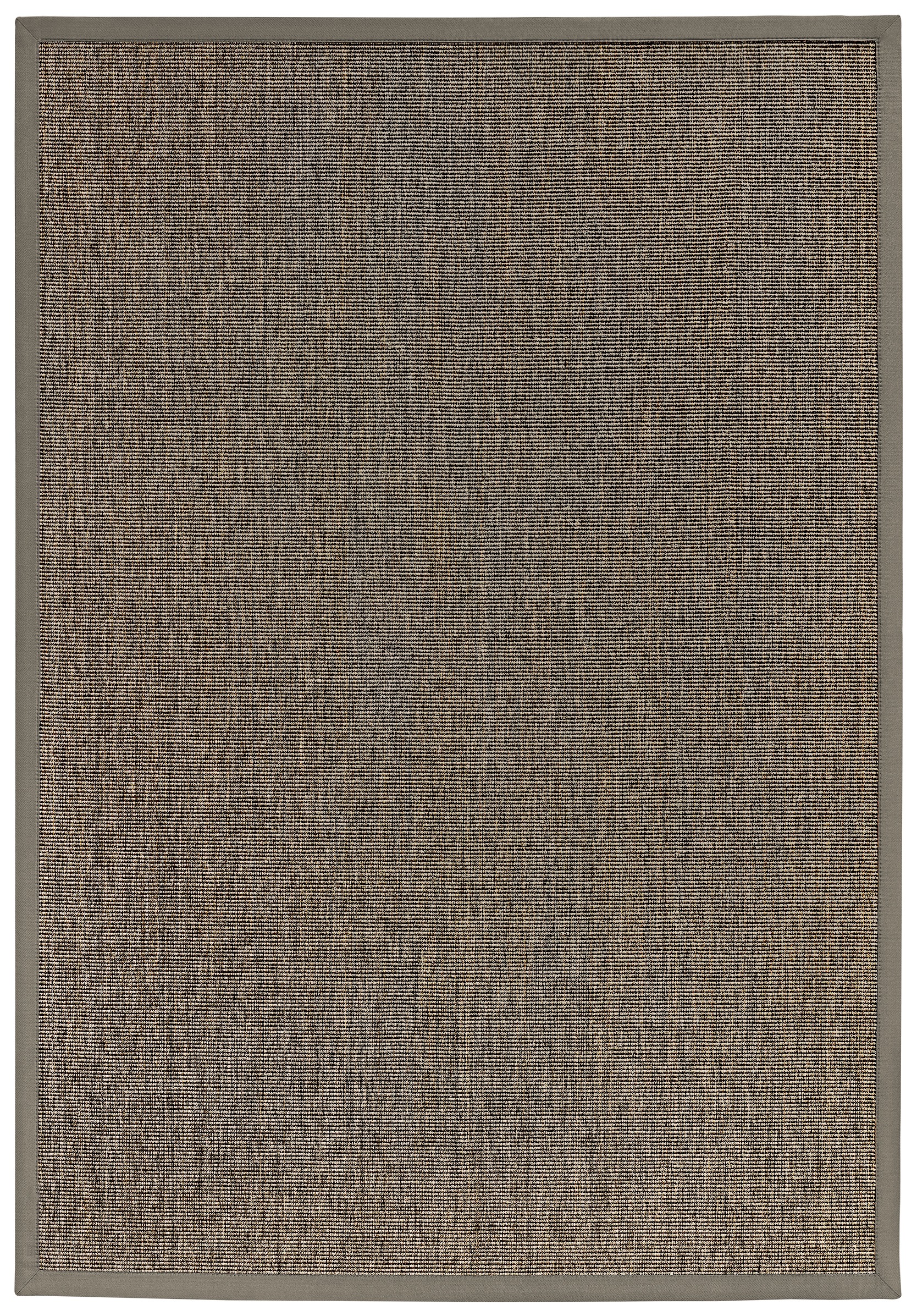 Sisalteppich DEKOWE "Mara S2 mit Bordüre", grau (smoke), B:120cm H:5mm L:170cm, Sisal, Teppiche, Sisalteppich, Flachgewebe, Material: 100% Sisal, Wohnzimmer, Kundenliebling 2