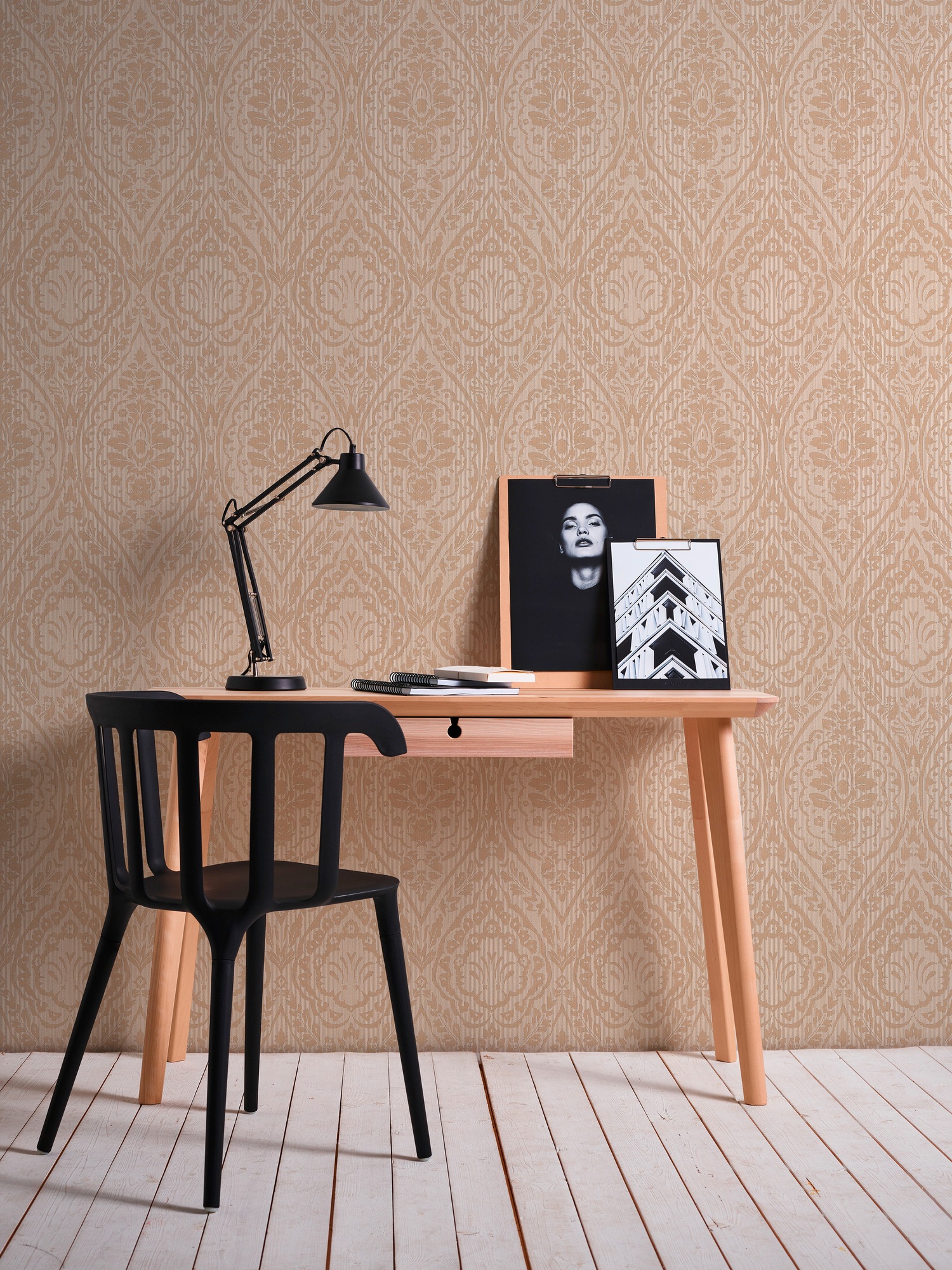Architects Paper Textiltapete »Tessuto«, Barock-ornamental-gemustert, Tapete Streifen Tapeten Wohnzimmer Schlafzimmer Küche modern Flur Büro