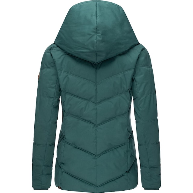 mit Kapuze Anorak und | Steppung Winterjacke Ragwear mit »Natesa bestellen Intl.«, BAUR stylische Kapuze, V- für