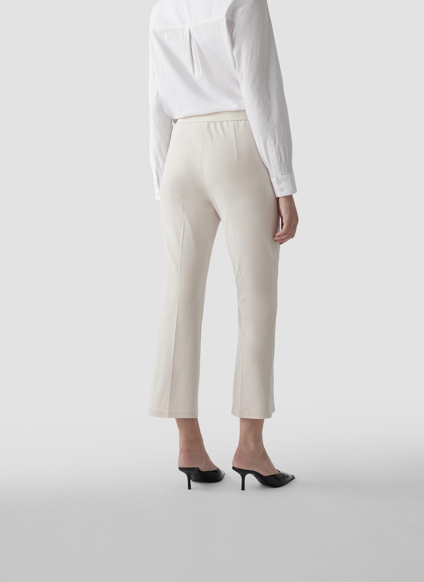 LeComte Jerseyhose »LeComte Jerseyhose mit Ziernaht und weitem Bein«
