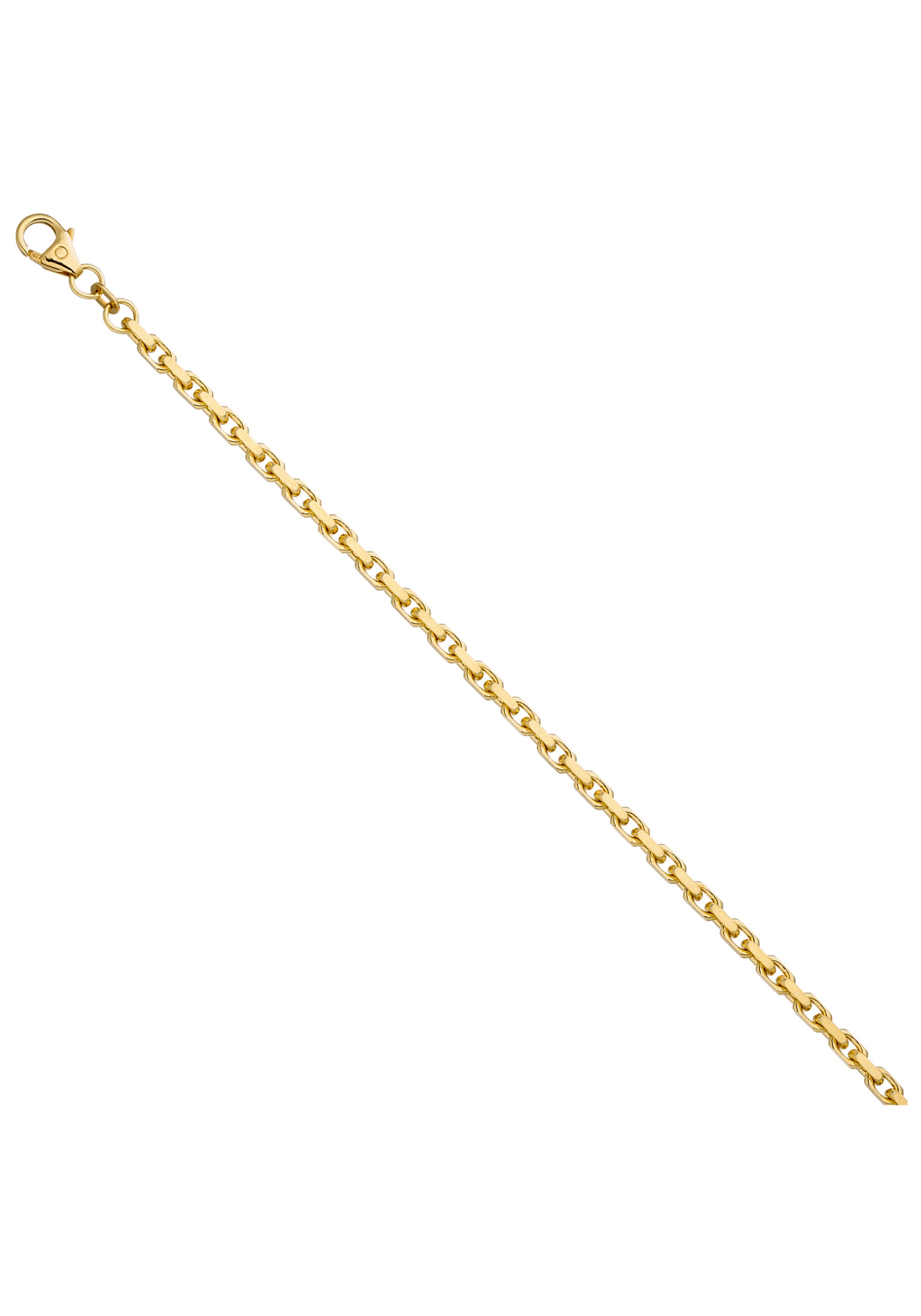 JOBO Goldarmband, Ankerarmband 585 Gold diamantiert 21 cm