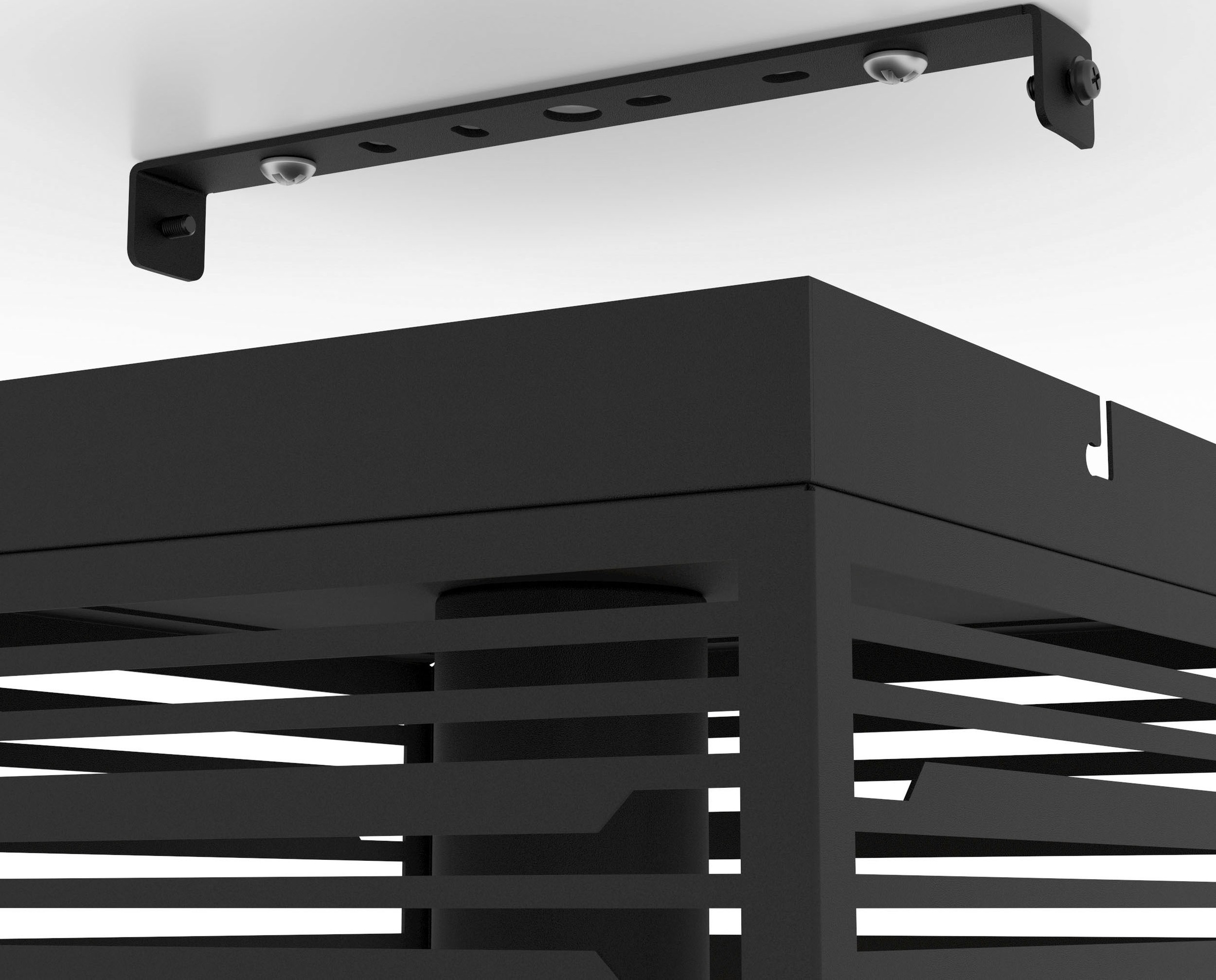 EGLO Deckenleuchte »PIEDRITAS«, Leuchtmittel E27 | Leuchtmittel wechselbar-ohne Leuchtmittel, Deckenleuchte in schwarz aus Stahl - exkl. E27 - 1X40W