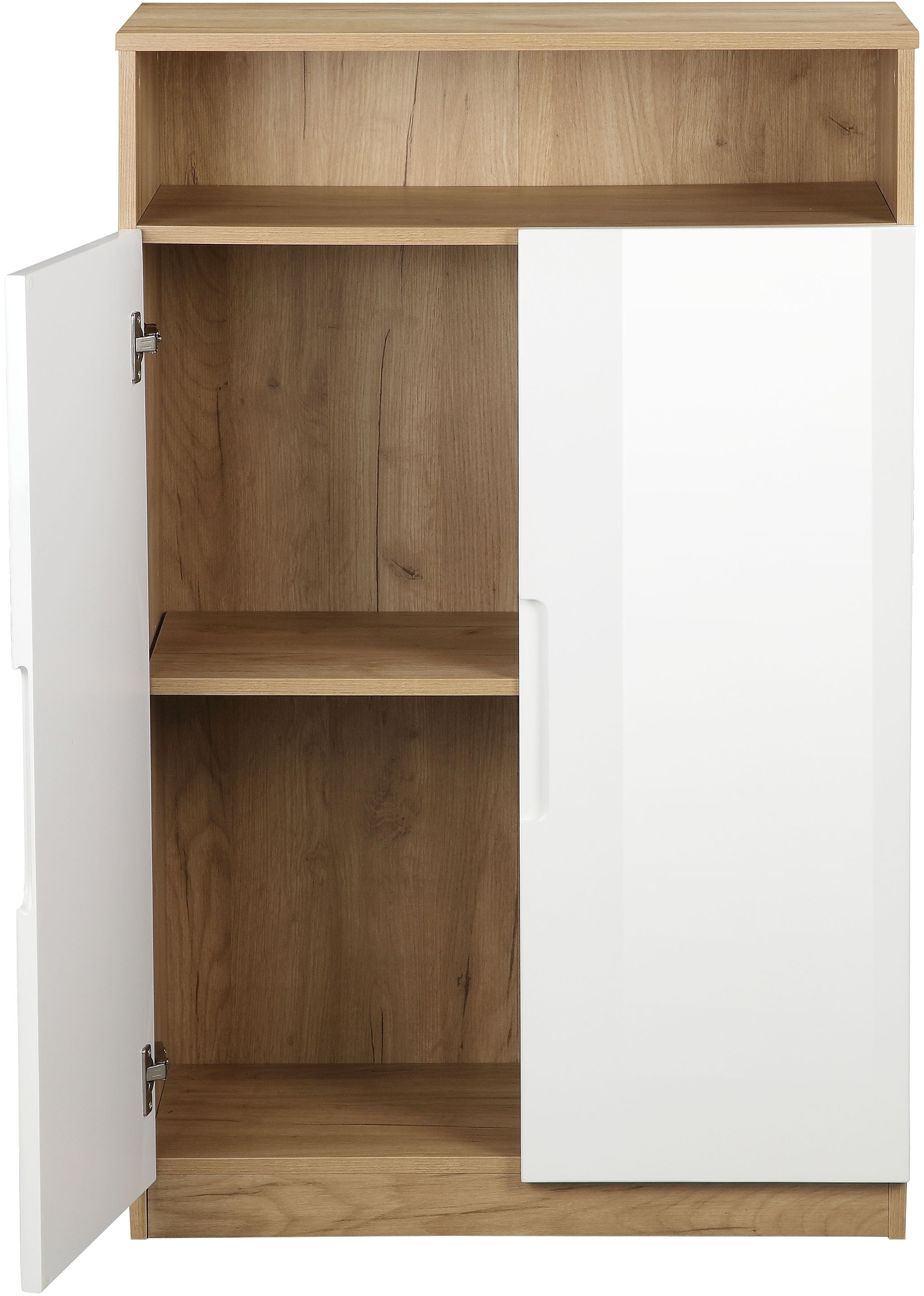 andas Aktenschrank »Lund«, mit Griffmulden & Hochglanzfronten, Aktenordnerhöhe, Breite 70 cm
