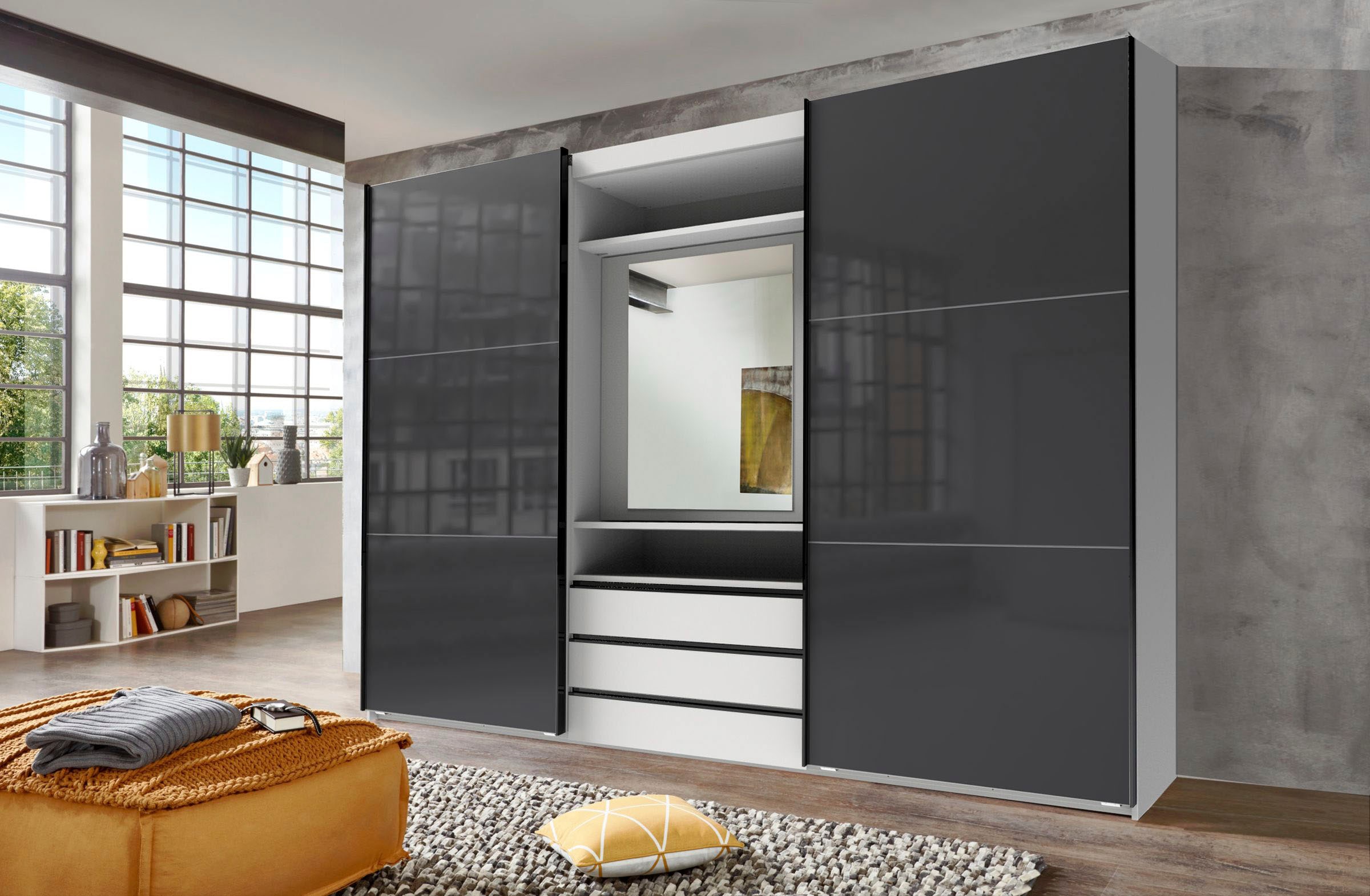 Wimex Schwebetürenschrank »Magic by fresh to go«, mit drehbarer Spiegeltür