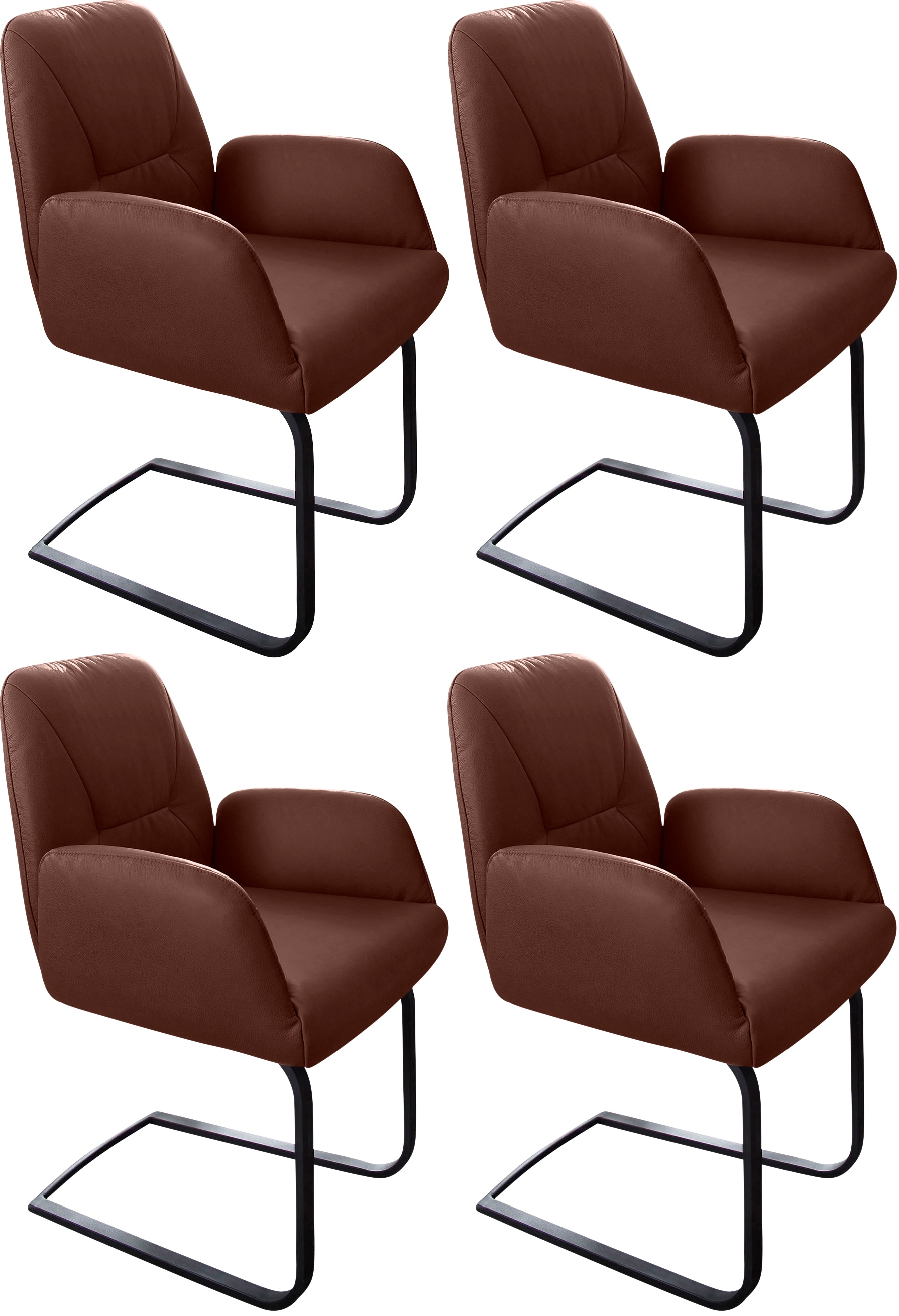 W.SCHILLIG Freischwinger "ole" (Set) 4 Stk.2er- oder 4er-Set, Gestell in Sc günstig online kaufen