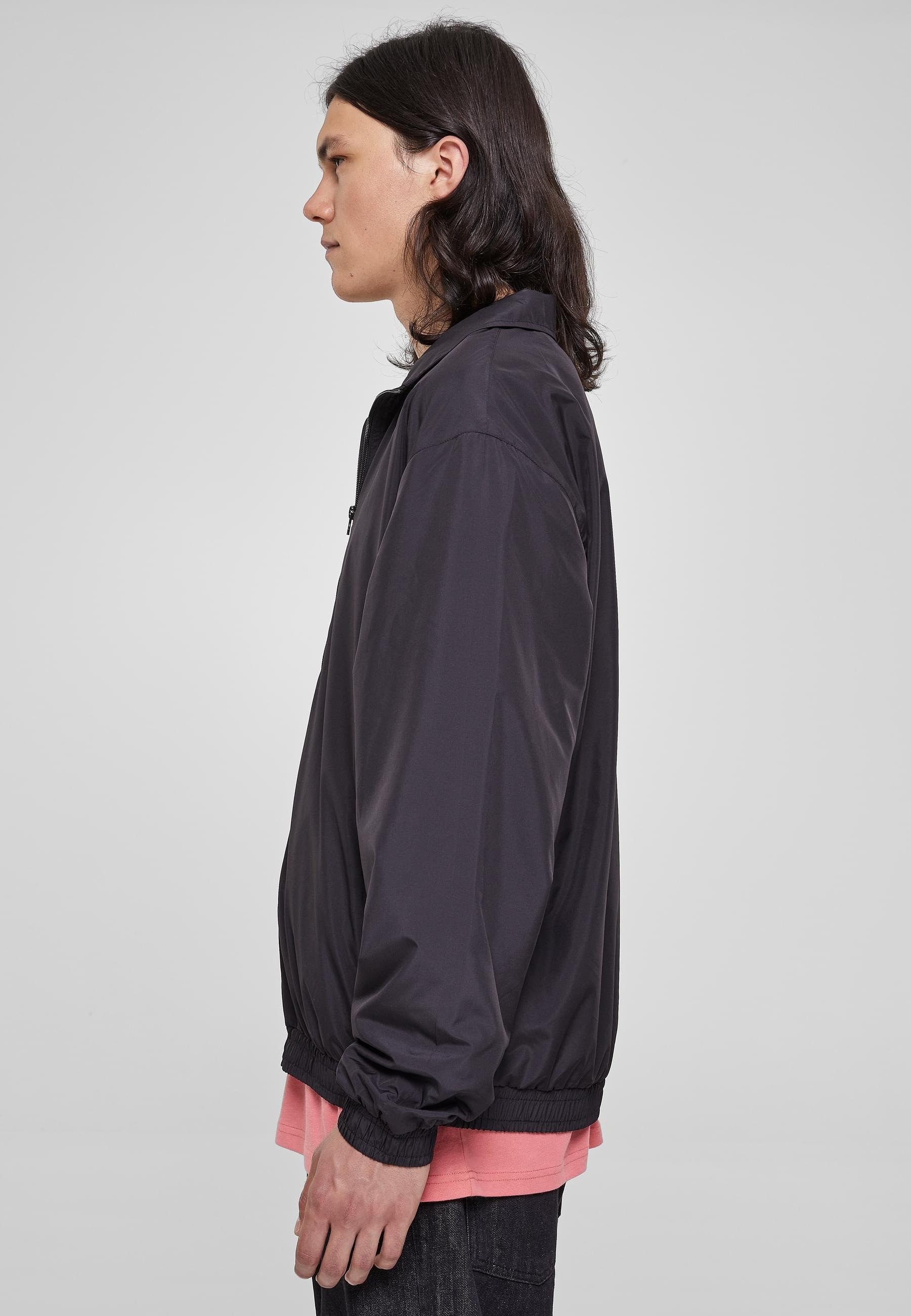 URBAN CLASSICS Trainingsjacke »Urban Classics Herren Wide Track Jacket«, (1 St.), ohne Kapuze