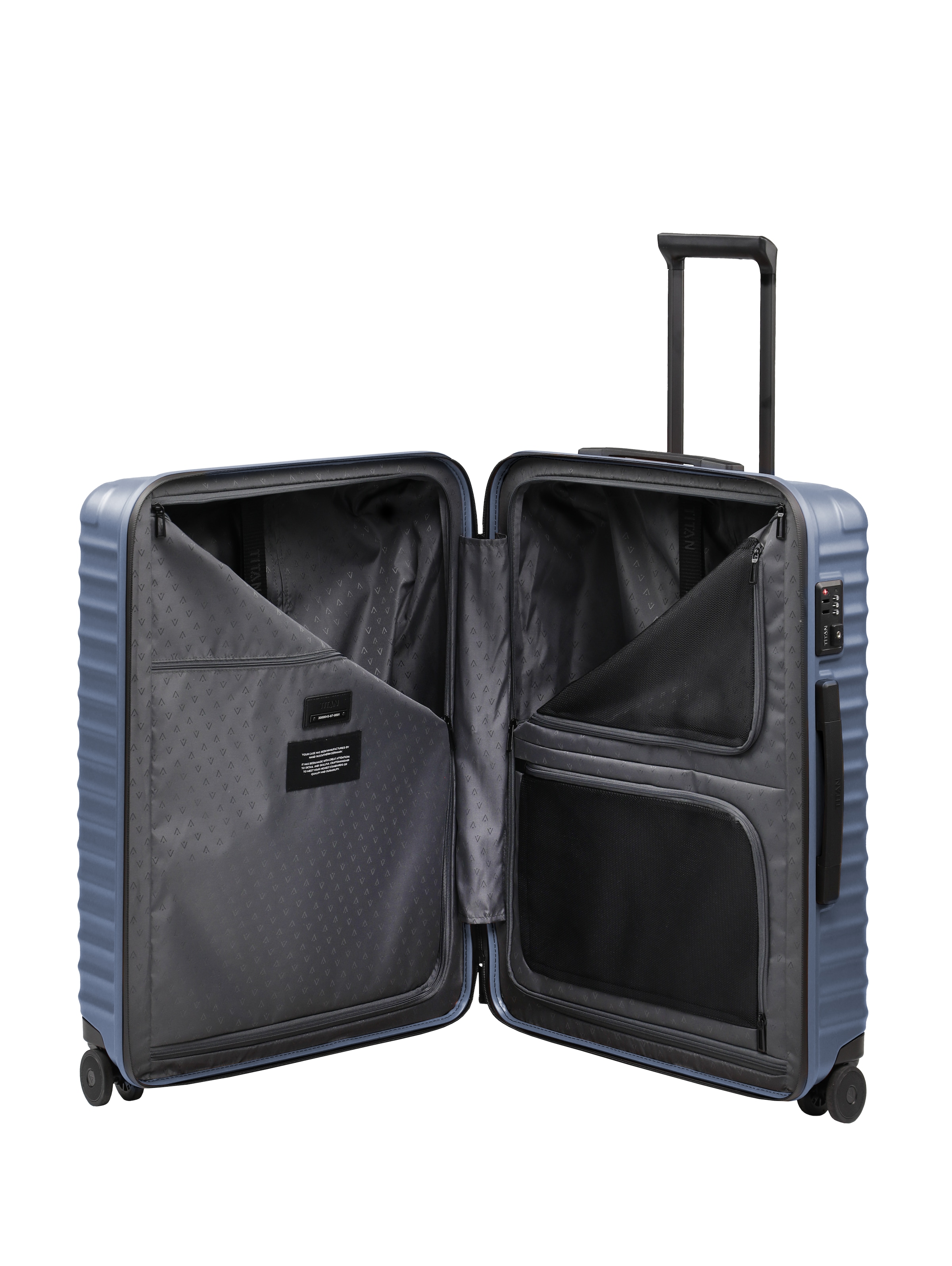 TITAN® Trolley »UPGRADE Koffer Hartschale« 80 l 4 Rollen mit kratzresistenter Oberfläche und cleverer Innenaufteilung
