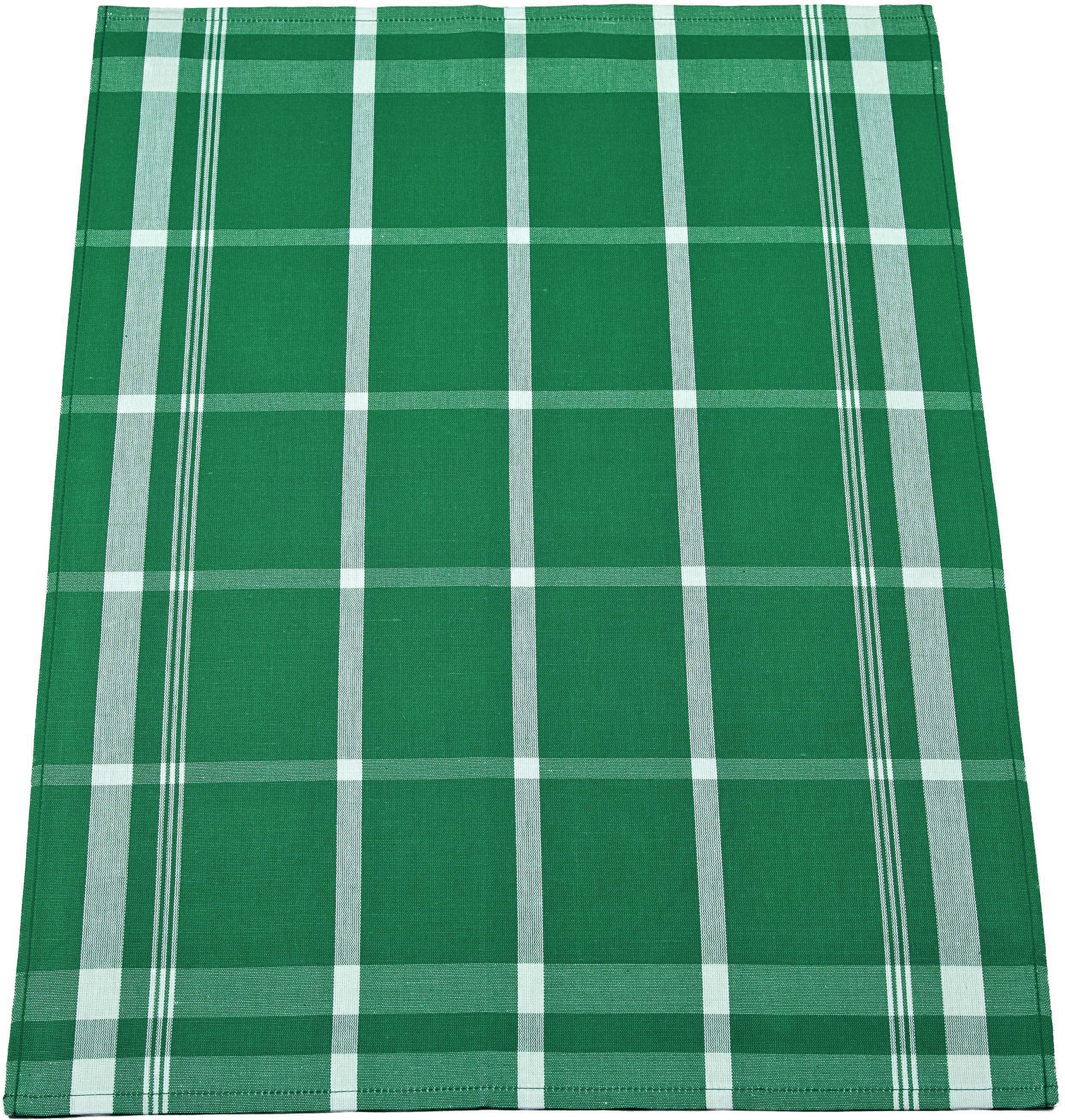 ROSS "Exclusiv" Blockkaro, 50% Baumwolle, 50% Leinen, 50x70 cm