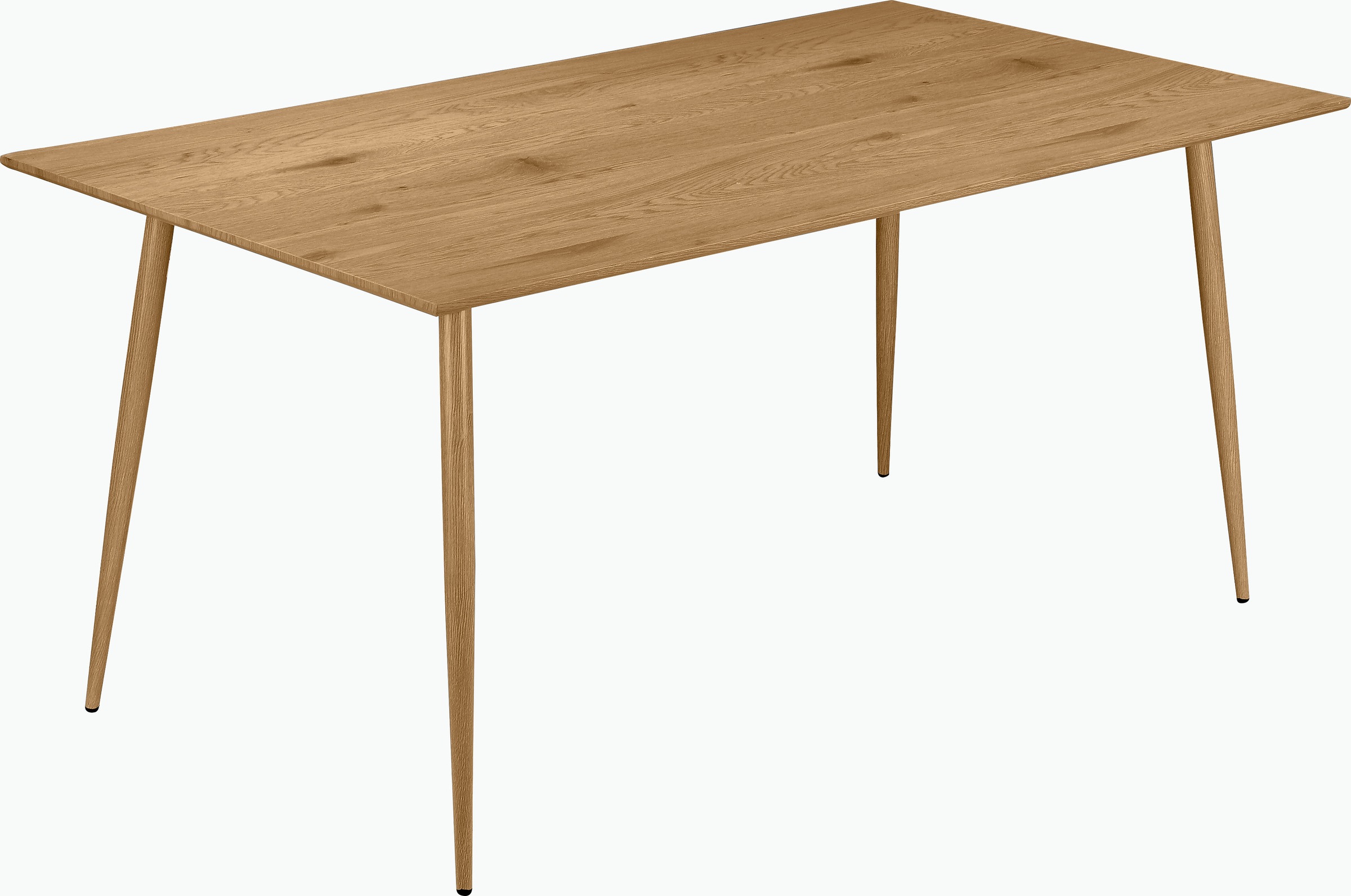 Leonique Essgruppe »Eadwine, TOPSELLER! Tisch plus 4 Stühle, Sitzgruppe«, (Set, 5 tlg., Esstisch plus 4 Esszimmerstühle), bestehend aus Esstisch 160 cm und 4 Esszimmerstühlen, Polsterstühlen
