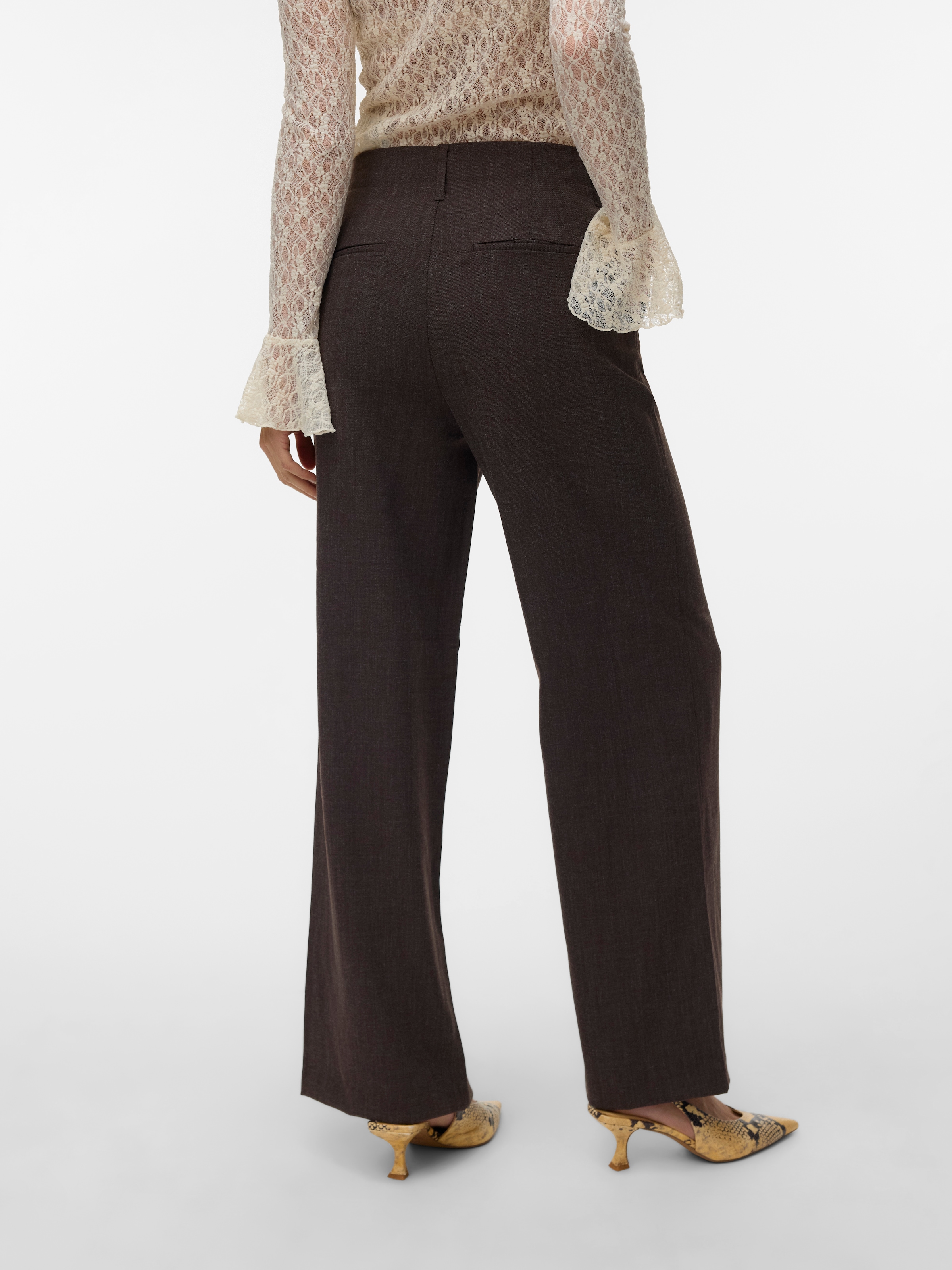 Vero Moda Anzughose »VMBESTIE HW WIDE PANT NOOS«  Materialmix