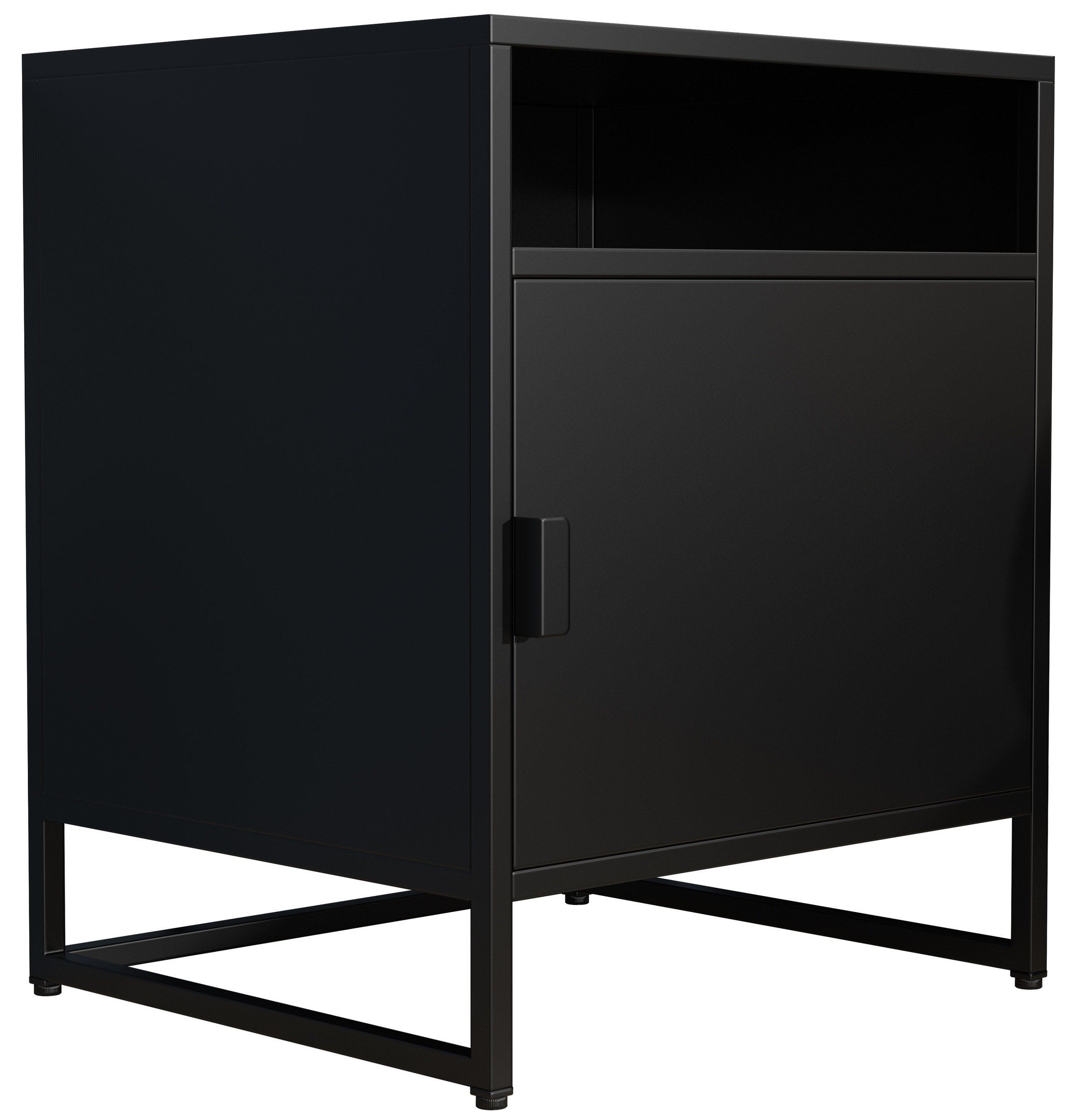 VCM Metal bedside table side table Flokas L in Black