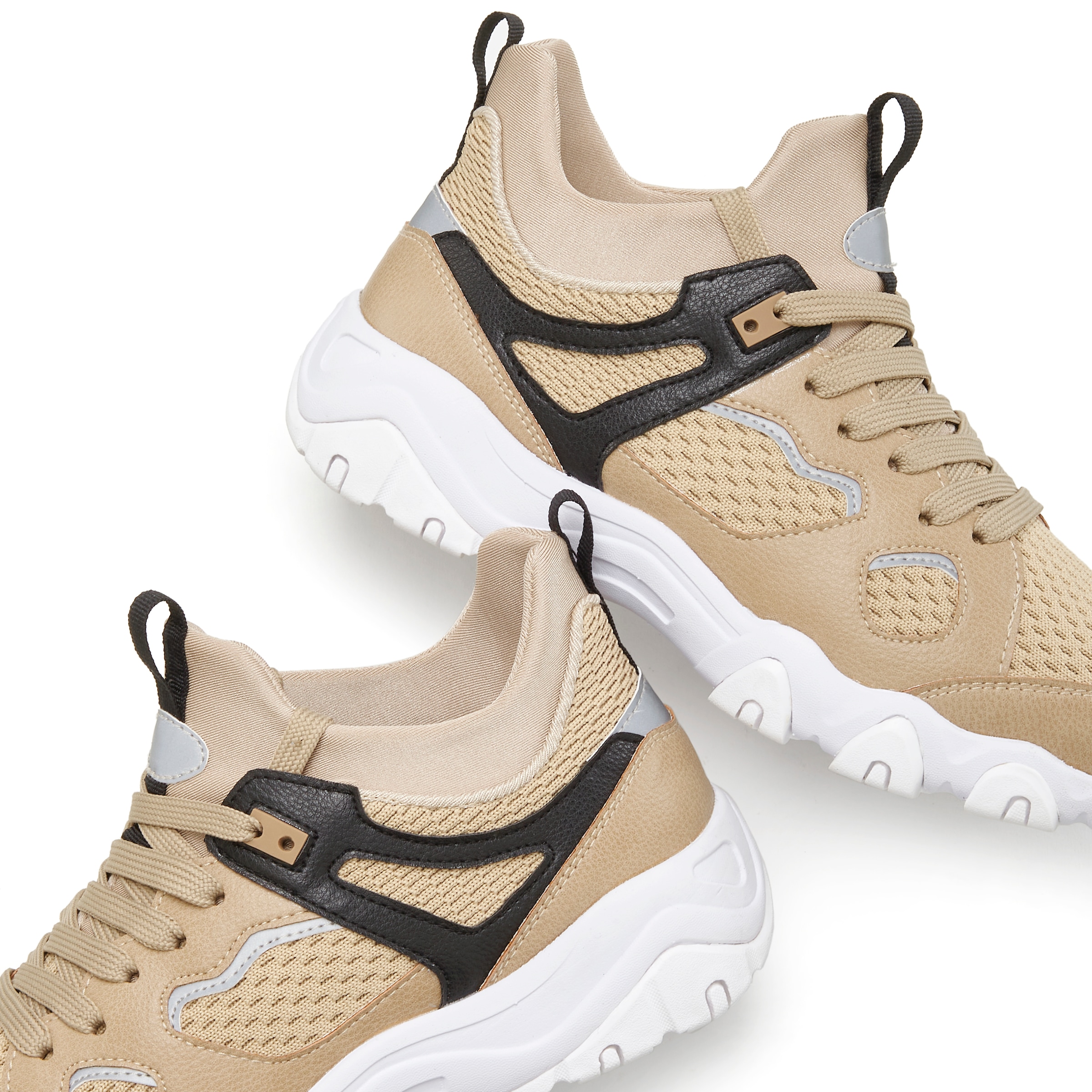 John Devin Sneaker »Schnürschuh«, mit Mesh-Einsatz, Freizeitschuh, Halbschuh, Schnürhalbschuh VEGAN