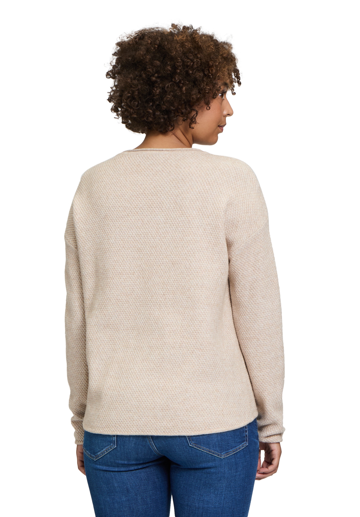 Betty&Co Strickpullover »Betty & Co Damen Strickpullover mit Rundhalsausschnitt«, (1 tlg.), Struktur
