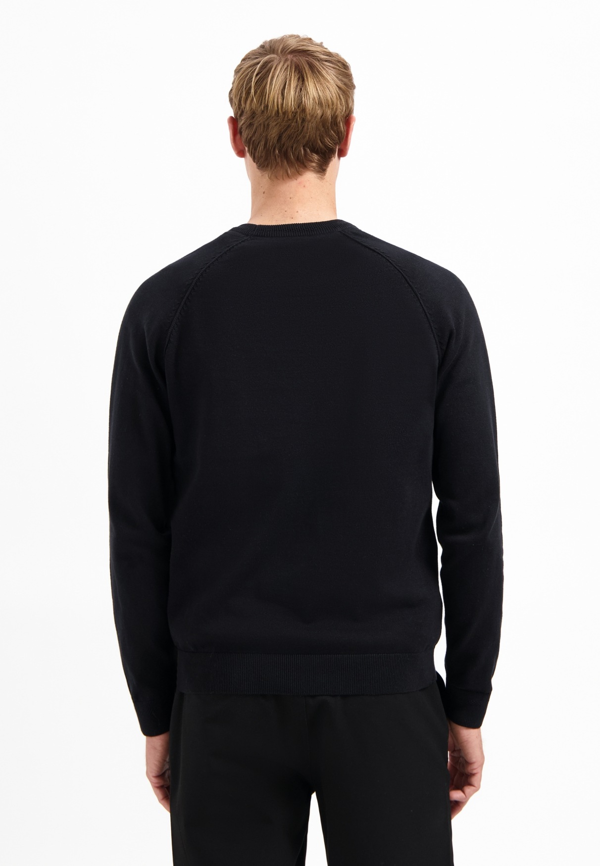 NO EXCESS V-Ausschnitt-Pullover "No Excess Waffelstrickpullover" günstig online kaufen