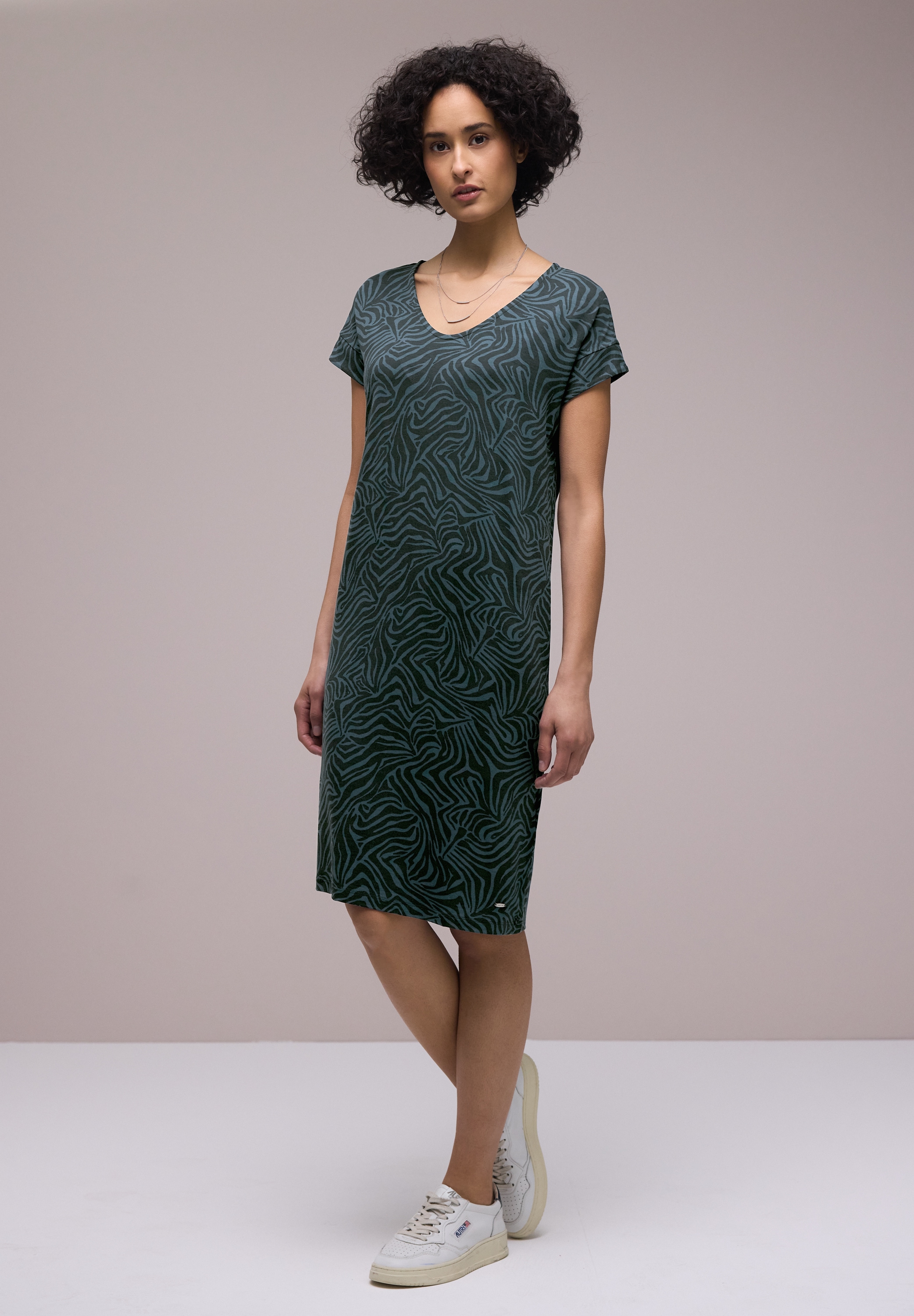 STREET ONE Midikleid Ohne Taschen aus Viskose günstig online kaufen