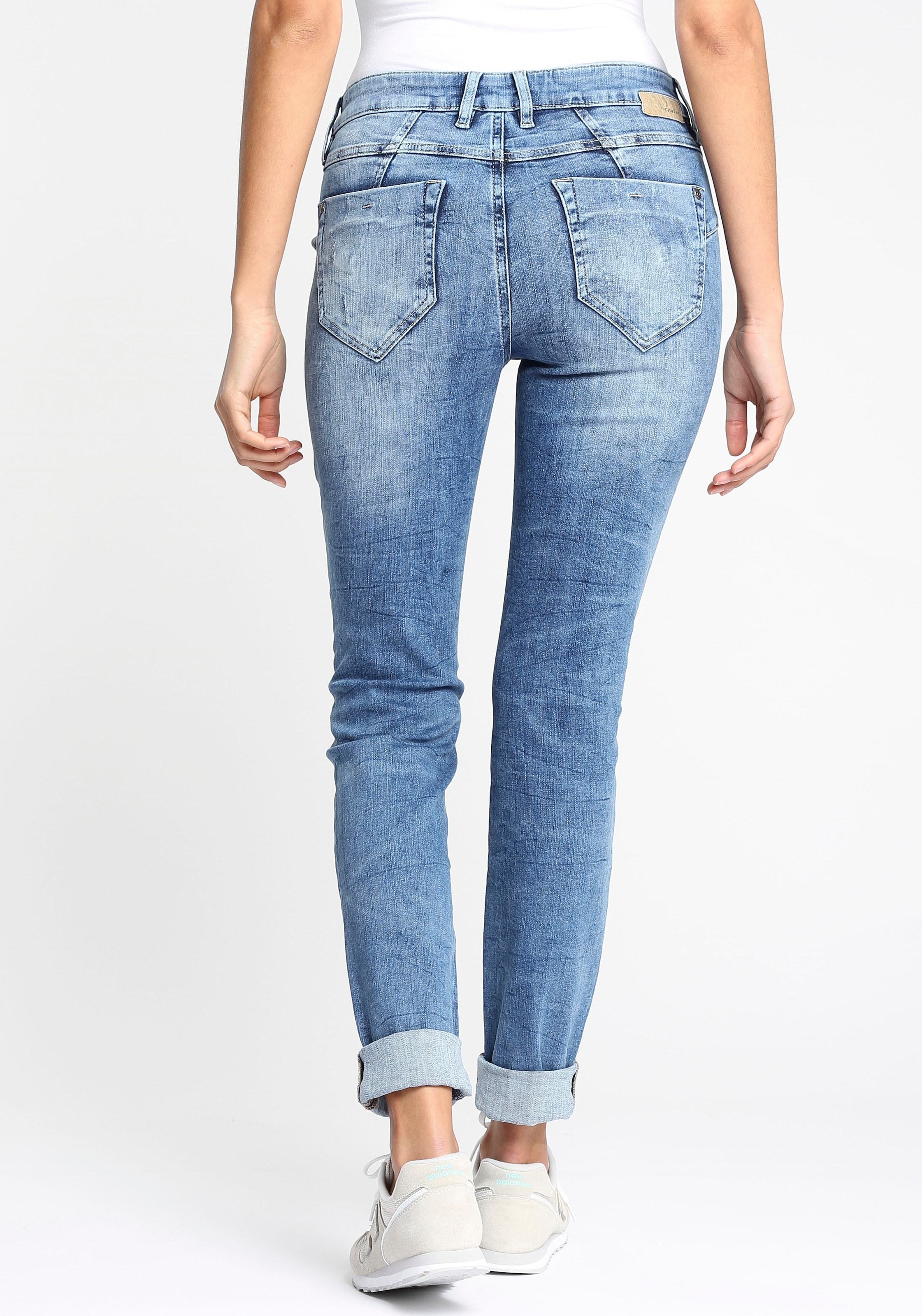 GANG Skinny-fit-Jeans "94MARISSA", mit modischer V-Passe vorn & hinten günstig online kaufen