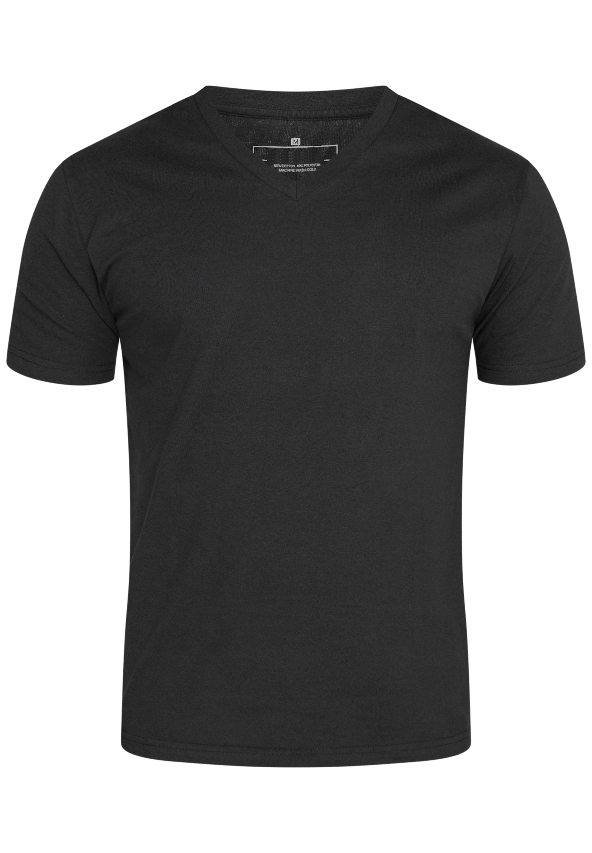 Daily Cotton T-Shirt »Herren Basic Kurzarm Shirt V-Neck V-Ausschnitt« Herren Basic Kurzarm Shirt V-Neck V-Ausschnitt