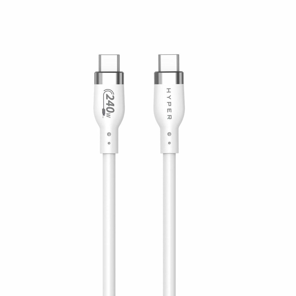 TARGUS USB-Kabel "Silicone USB-C Lade-Kabel 1 m 240W", 100cmcm, weiß, Kabel