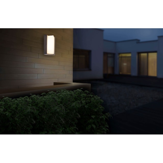 näve LED Außen-Wandleuchte »Rico«, 1 flammig-flammig, Wandleuchte,  Terrasse, anthrazit, Höhe: 14,8cm, LED warmweiß | BAUR