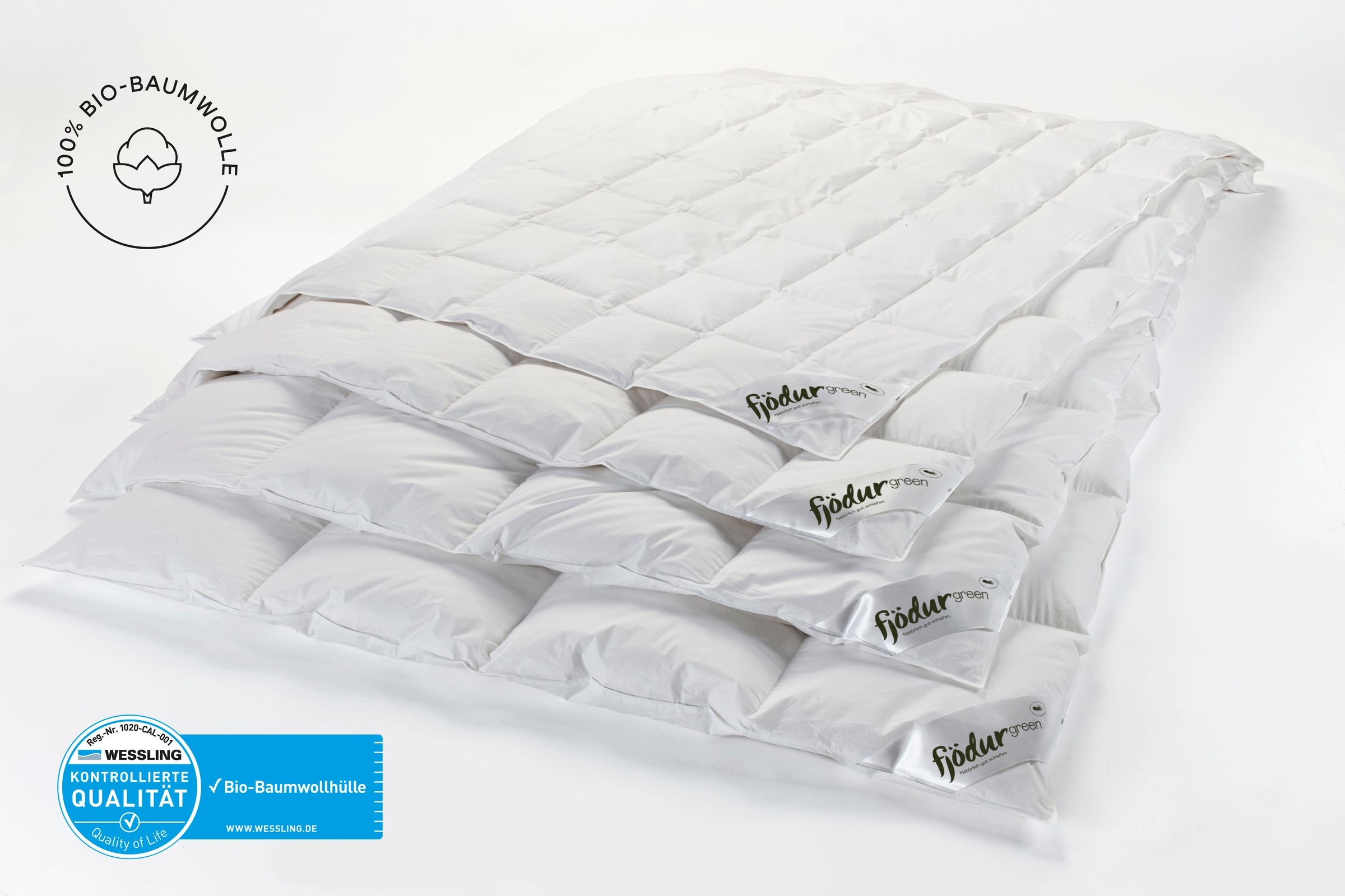 fjödur Daunenbettdecke "Fleur" normal Füllung 90% Daunen 10 % Federn 1 Stk. günstig online kaufen