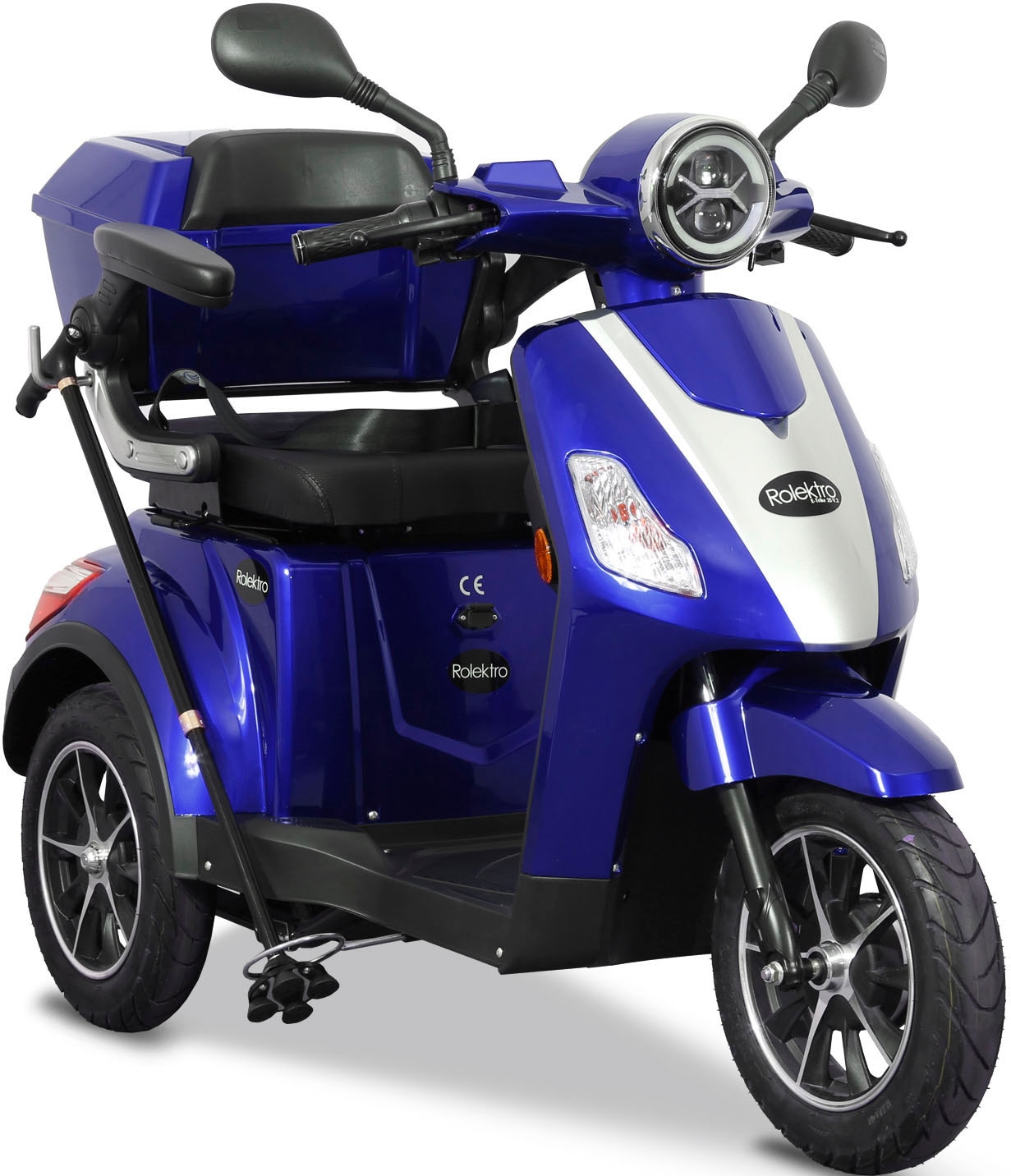 Black Friday Rolektro Elektromobil »E-Trike (mit 25 BAUR km/h, 1000 W, V.2, Topcase) 25 | Blei-Gel-Akku«