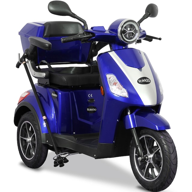 Black Friday Rolektro Elektromobil »E-Trike 25 V.2, Blei-Gel-Akku«, 1000 W, 25  km/h, (mit Topcase) | BAUR