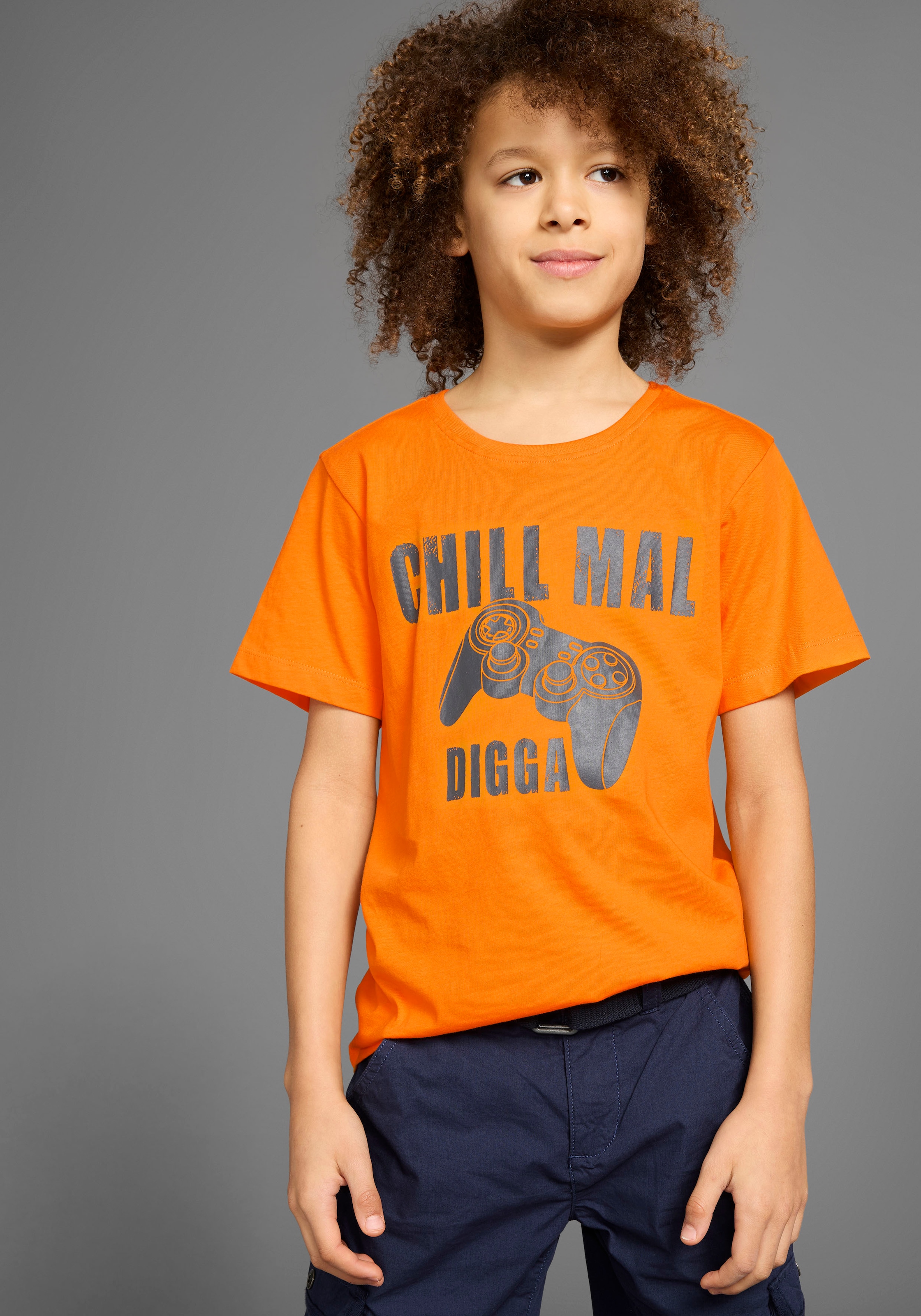 KIDSWORLD Marškinėliai »Mit Spruch: CHILL MAL« L...
