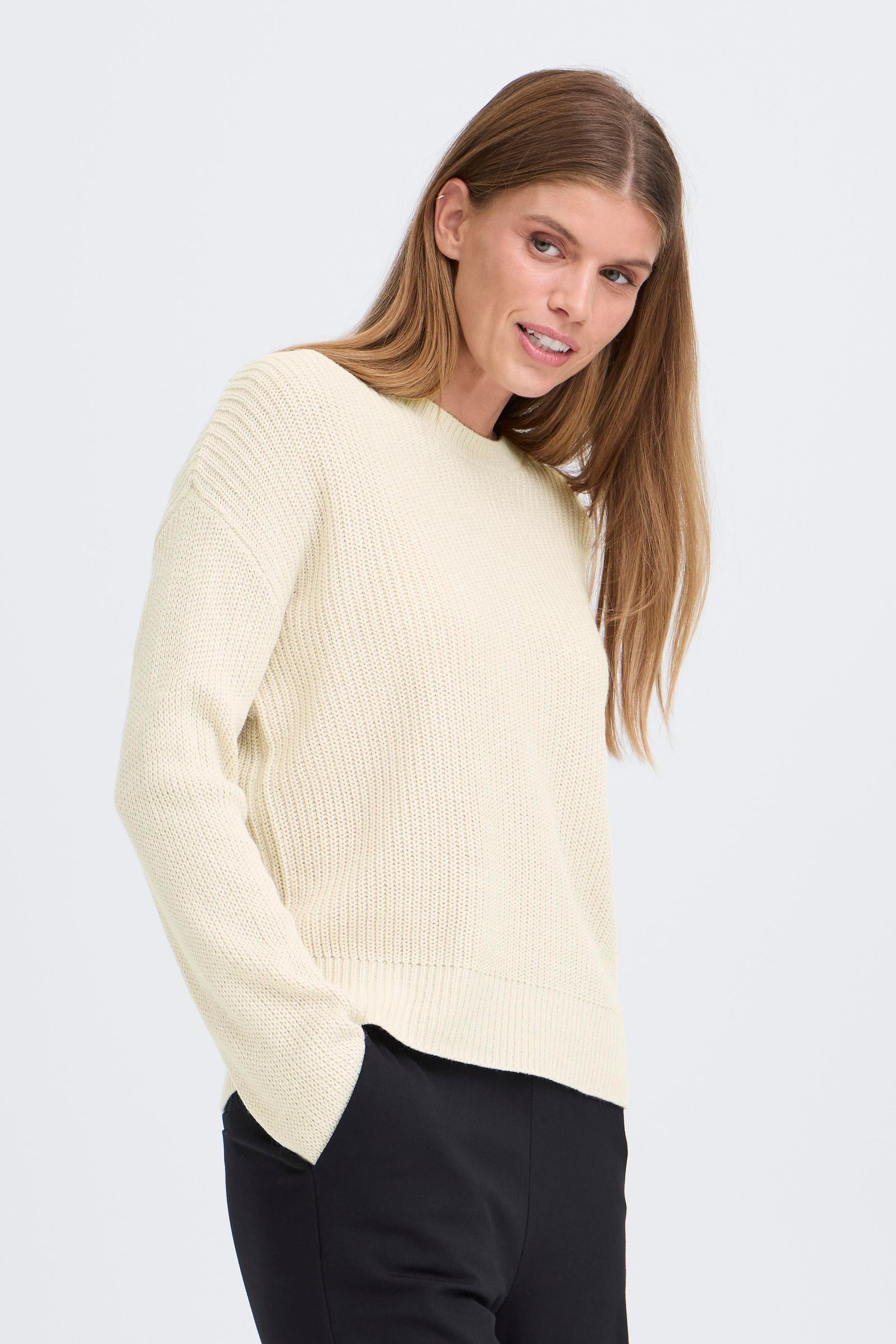 OXMO Strickfleece-Pullover »Strickpullover OXFKIMNI«