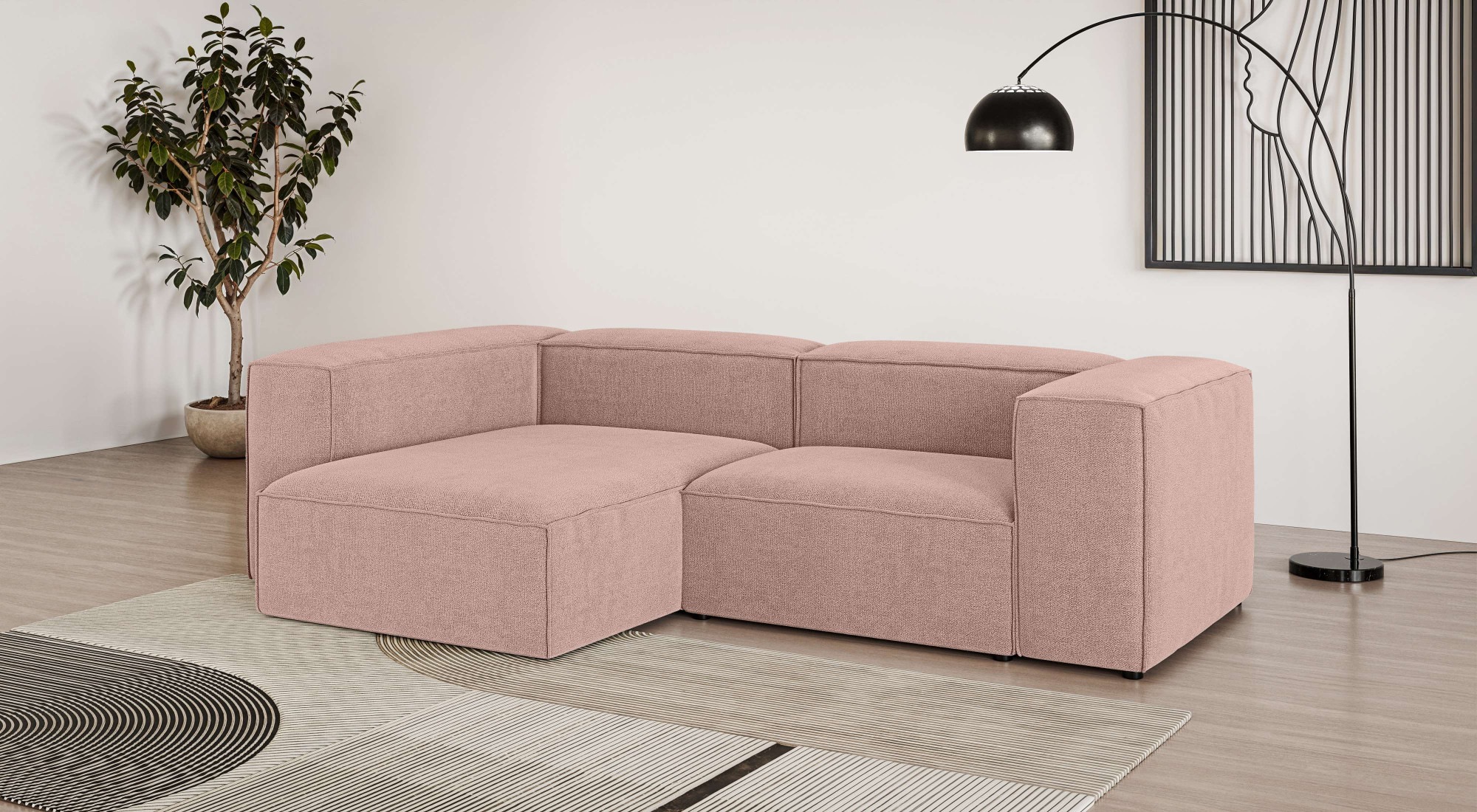 OTTO home Ecksofa "HAILY L-Form links/rechts, Modularsofa, Sitztiefe 70/130 cm" als Modul oder separat verwendbar, für individuelle Zusammenstellung