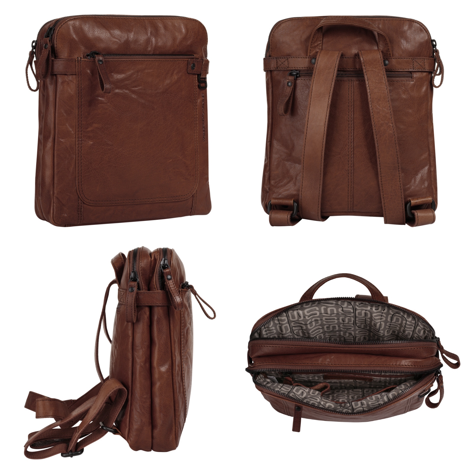 Spikes & Sparrow Cityrucksack, echt Leder