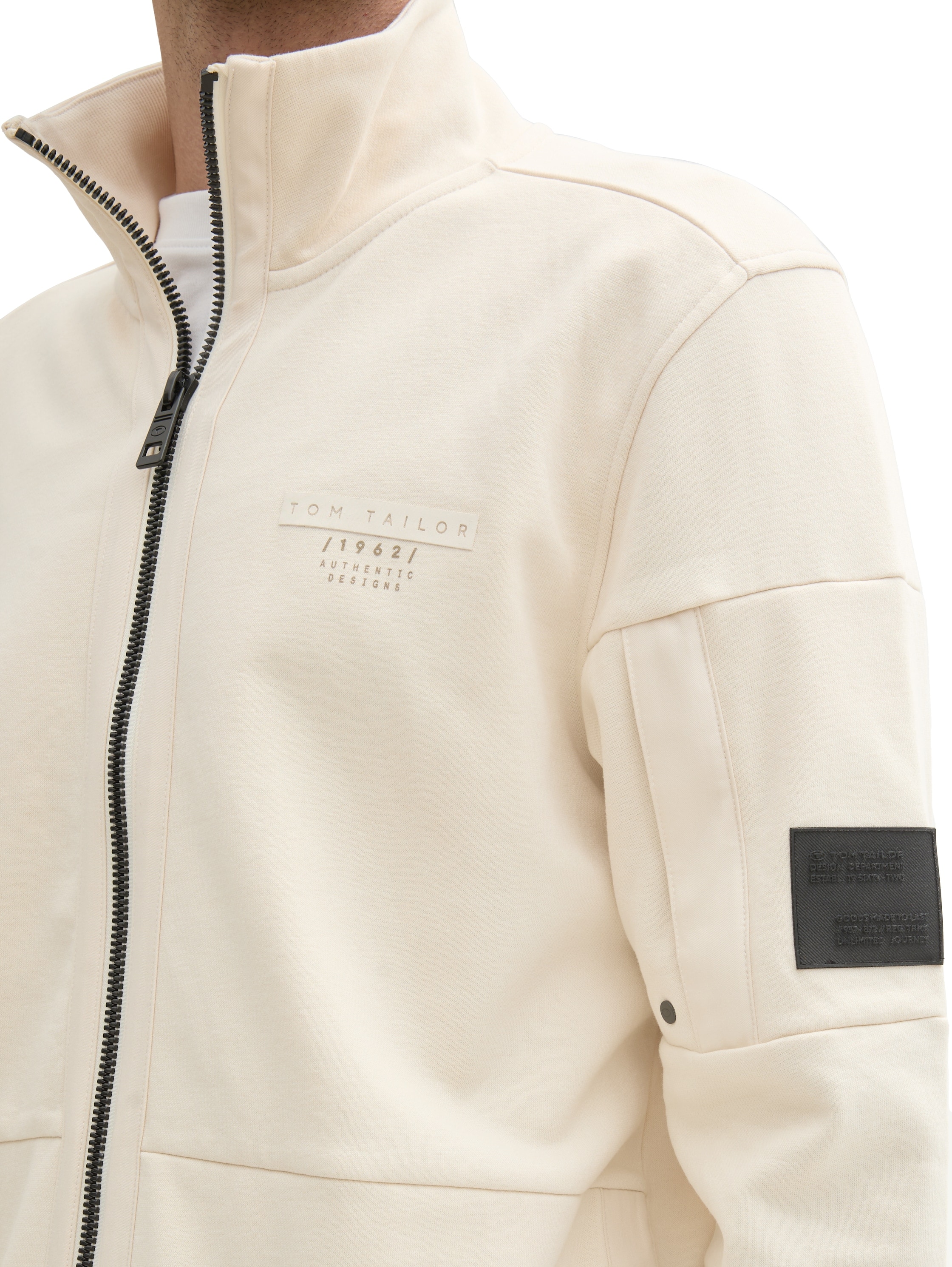 TOM TAILOR Sweatjacke, mit Print