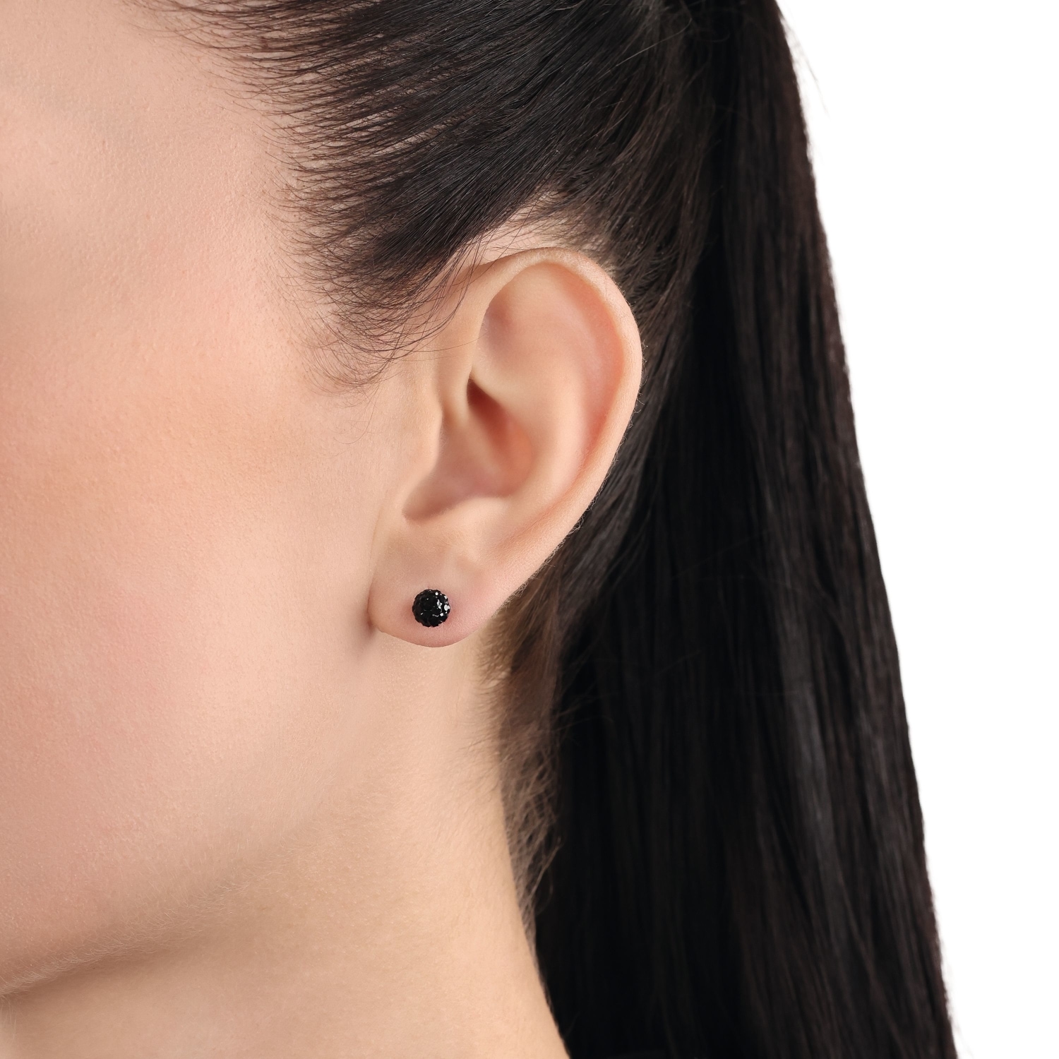 Amor Paar Ohrstecker mit Kristallglas
