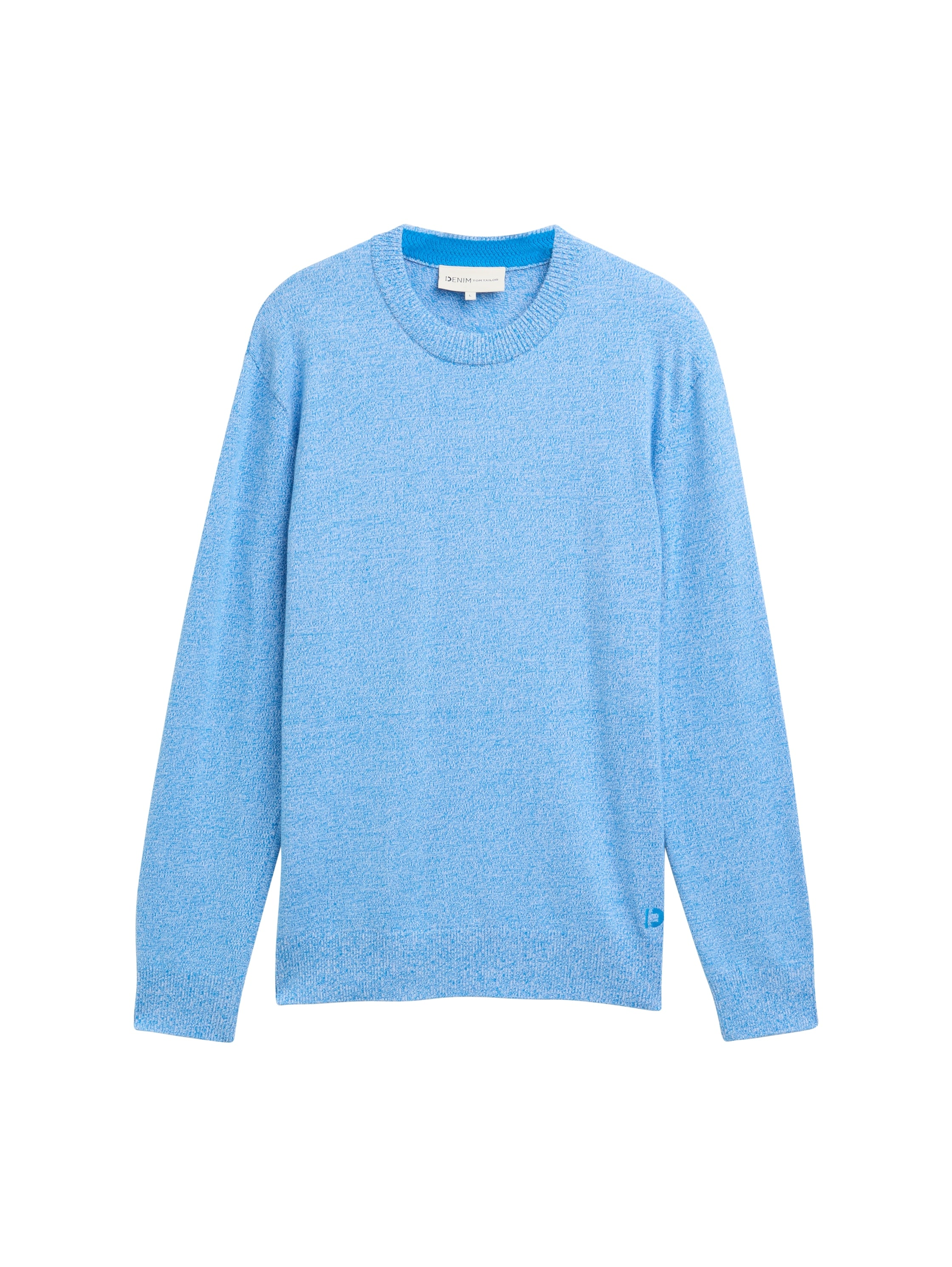 TOM TAILOR Denim Strickpullover, mit Rundhalsausschnitt