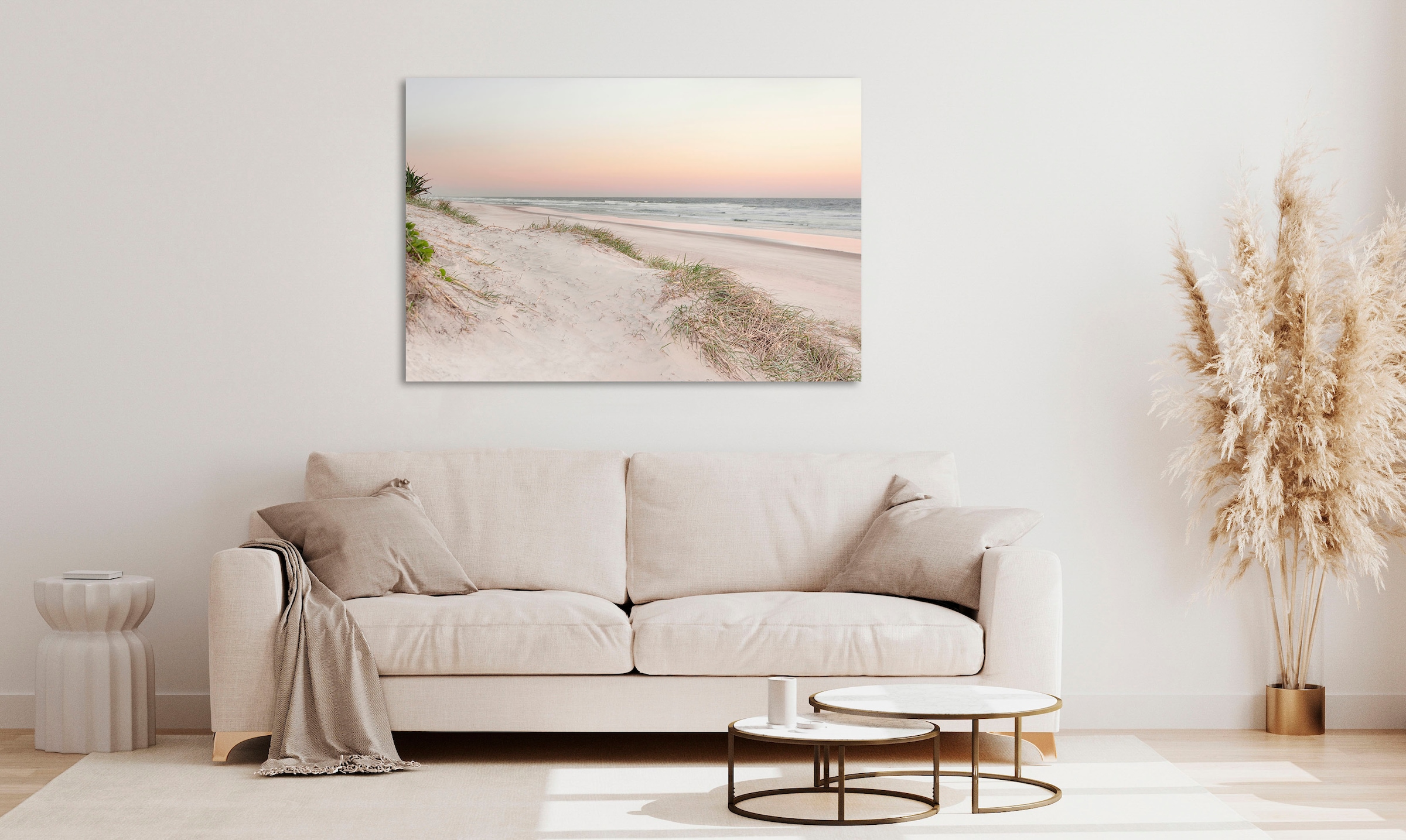 queence Acrylglasbild "Evek", Strand-Himmel-Düne-Deutschland-Gräser-Meer-Me günstig online kaufen