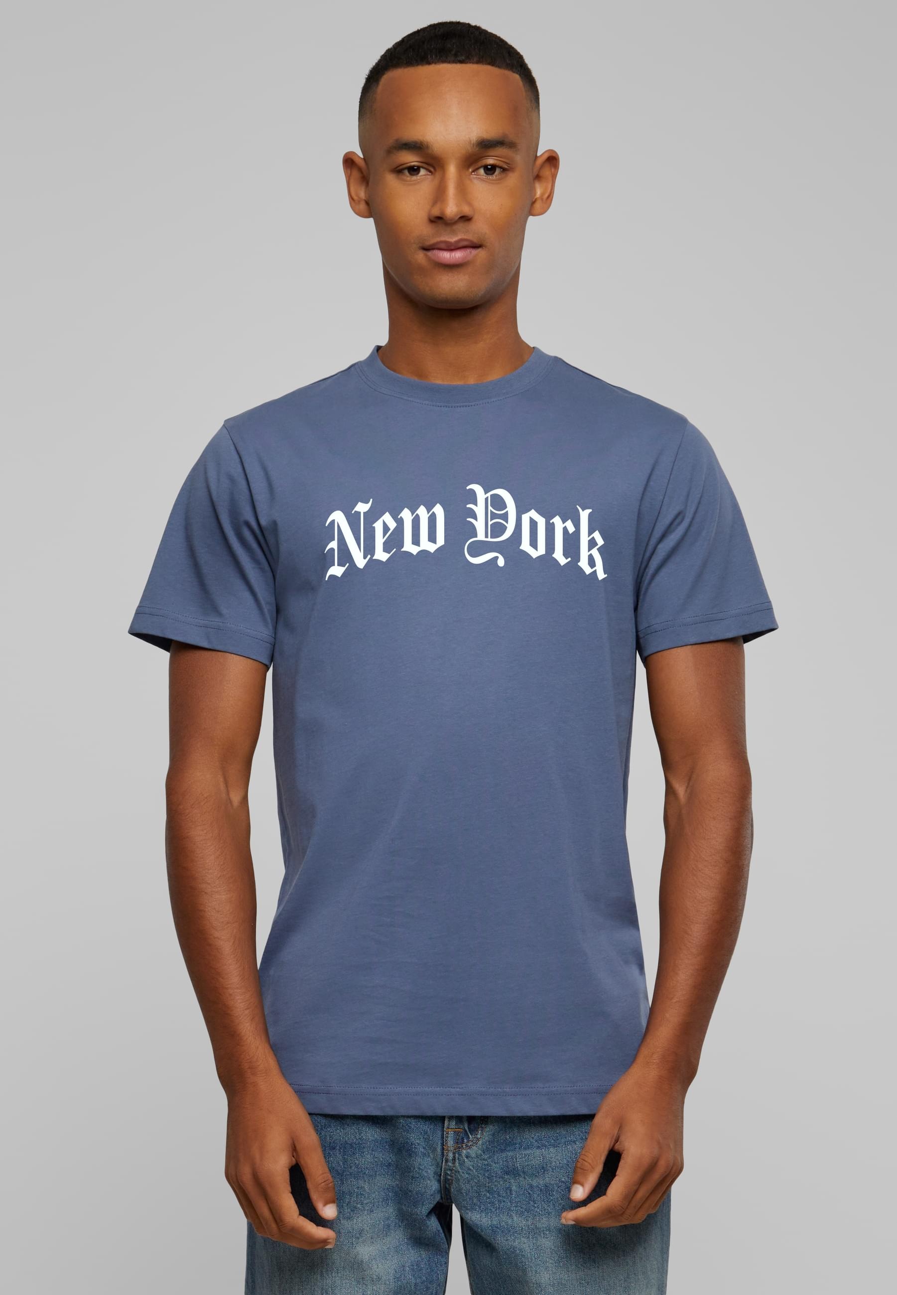MisterTee T-Shirt »MisterTee Herren New York Wording Tee«, (1 tlg.)