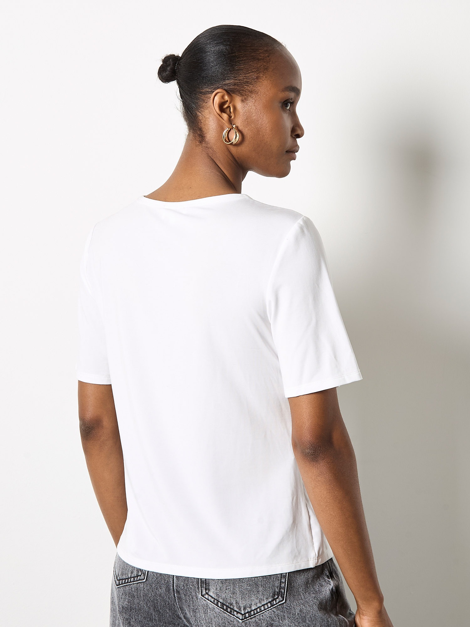 Apricot Shirttop »Basic T-Shirt« aus elastischem Material