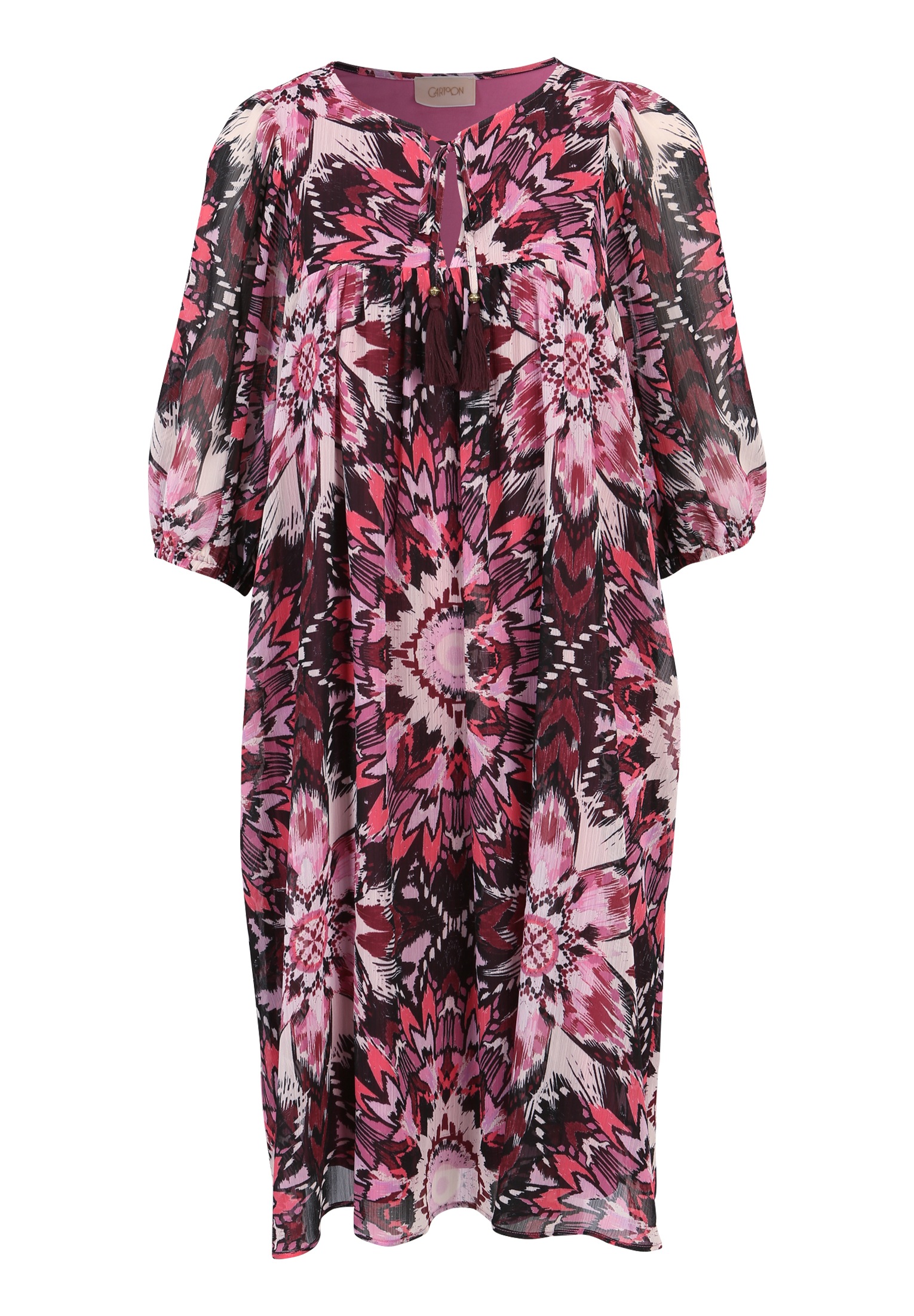Cartoon Druckkleid "Damen Sommerkleid Casual-Kleid mit Print" Ohne Tasche D günstig online kaufen