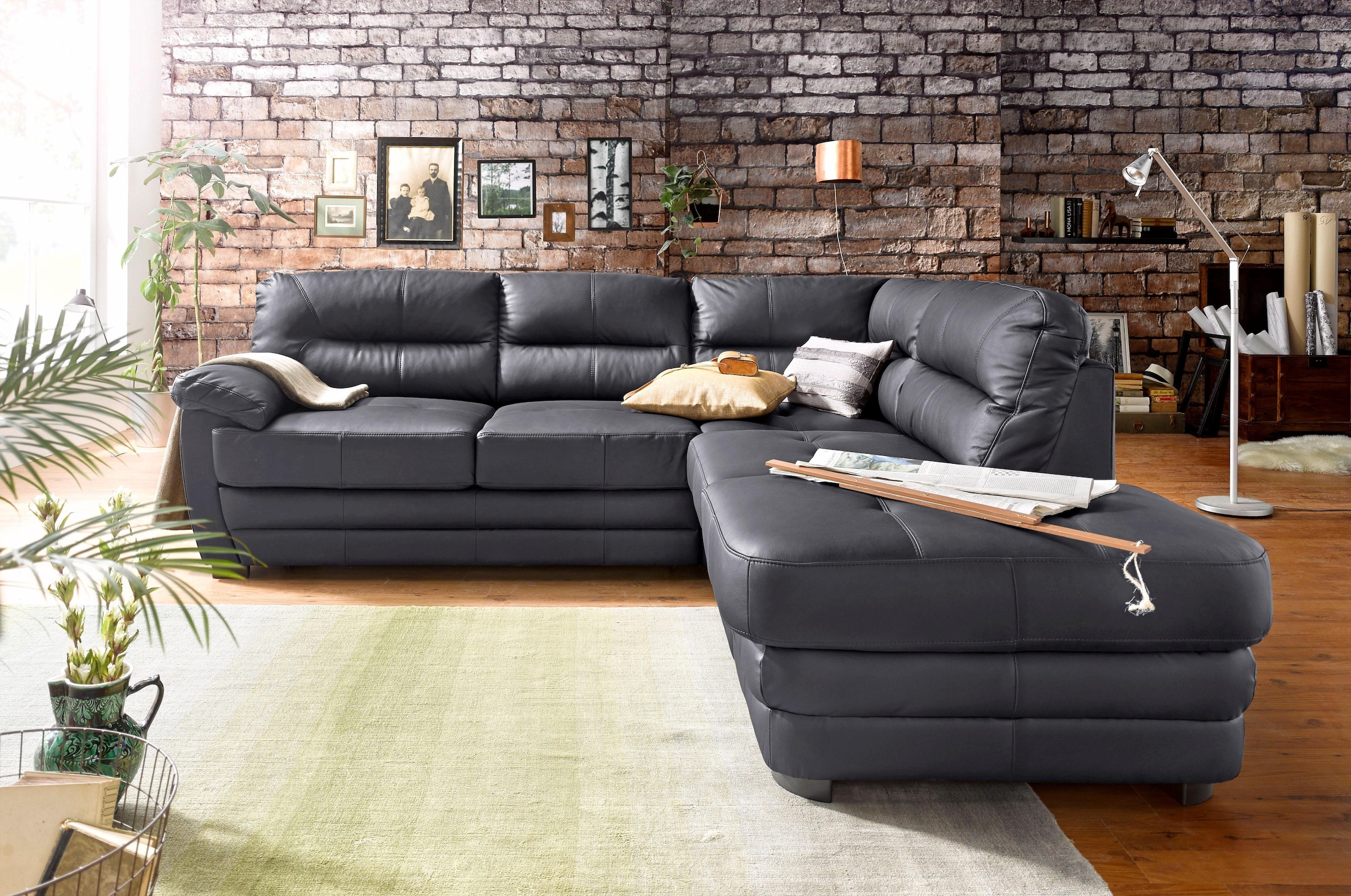 COTTA Polstergarnitur "Royale L-Form" Set, Set bestehend aus: Ecksofa & Hoc günstig online kaufen