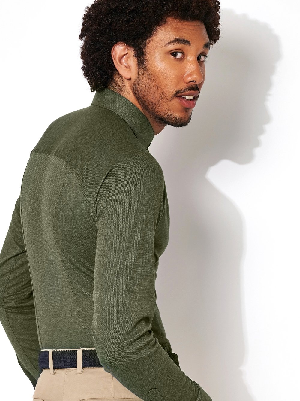 DESOTO Langarmhemd "Casual Kent 1/1" Mit Rundhalsausschnitt günstig online kaufen