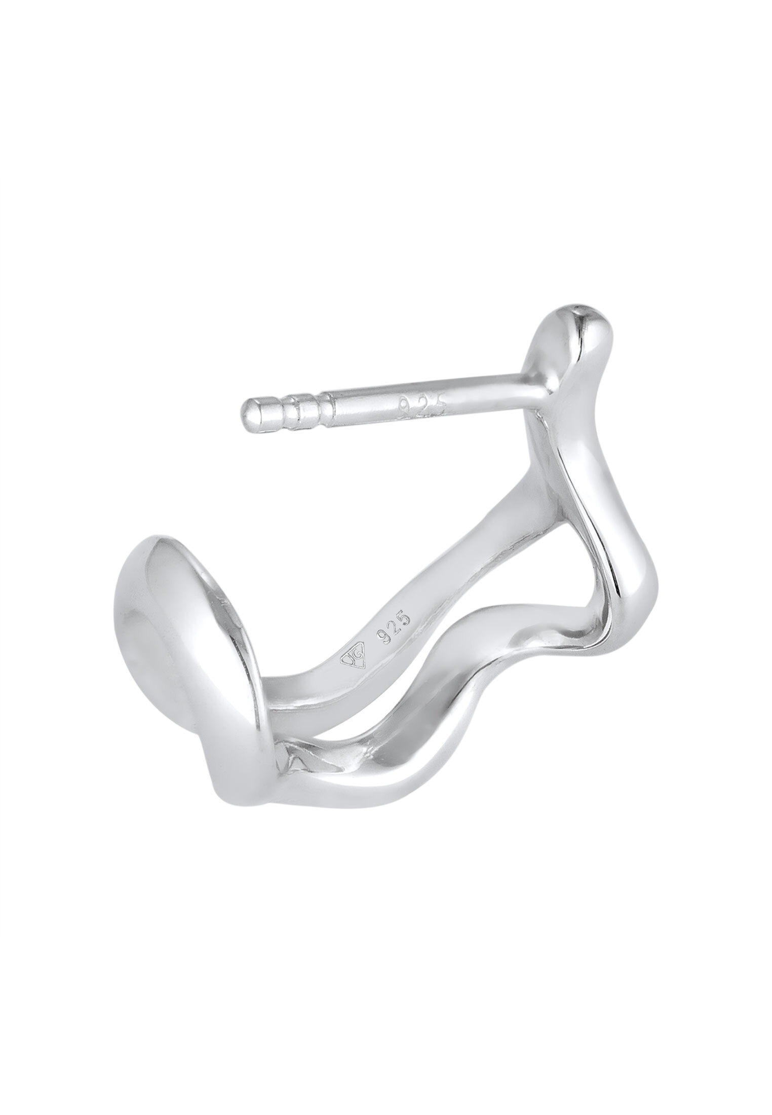 Kuzzoi Paar Creolen »Ohrringe Ohrstecker Single Creole 925 Sterling Silber«
