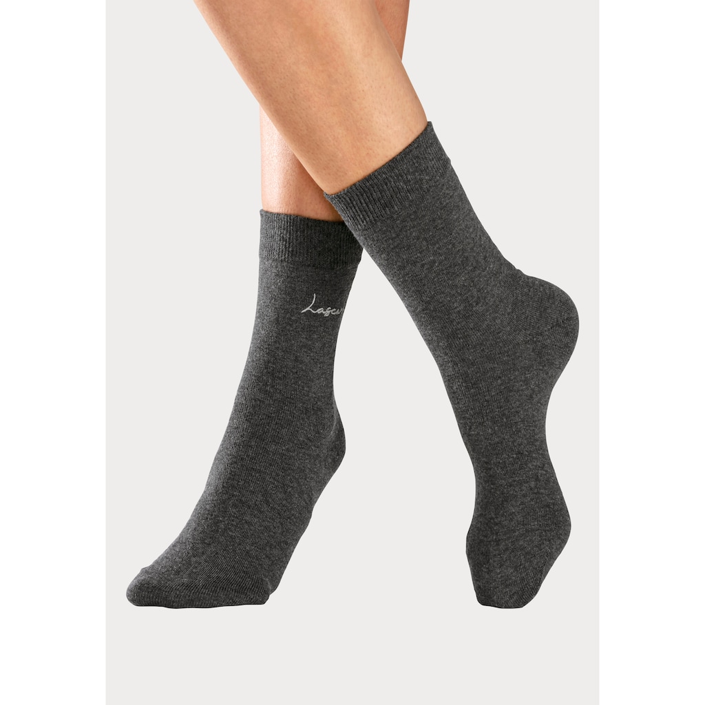 LASCANA Basicsocken, (Set, 7 Paar)