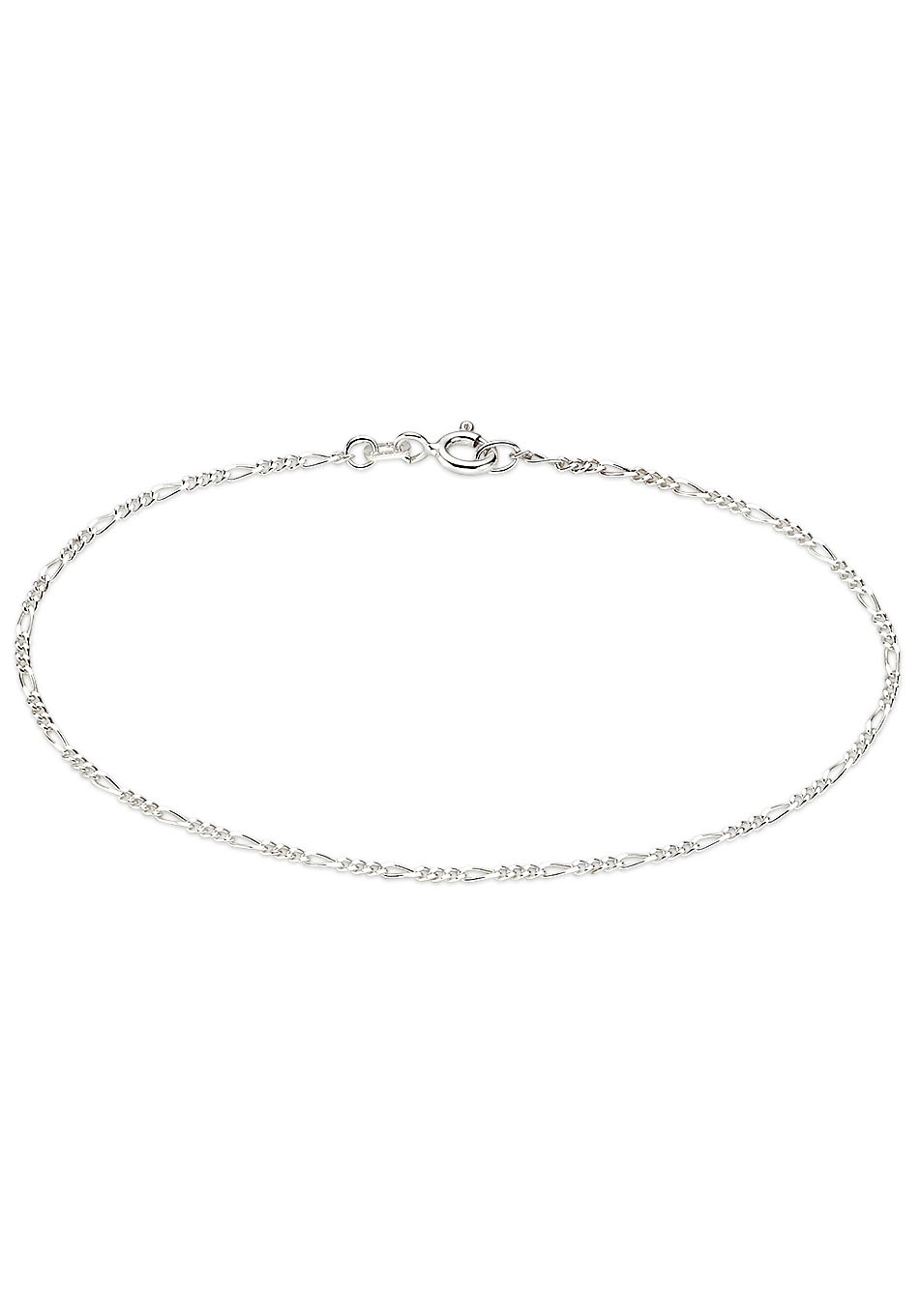 Armband BRUNO BANANI "Schmuck Geschenk Silber 925 Armschmuck Armkette Figarokette" Gr. 19, silber (silberfarben), Armbänder, Damen, 19, Silber 925 (Sterlingsilber), Armband, Made in Germany