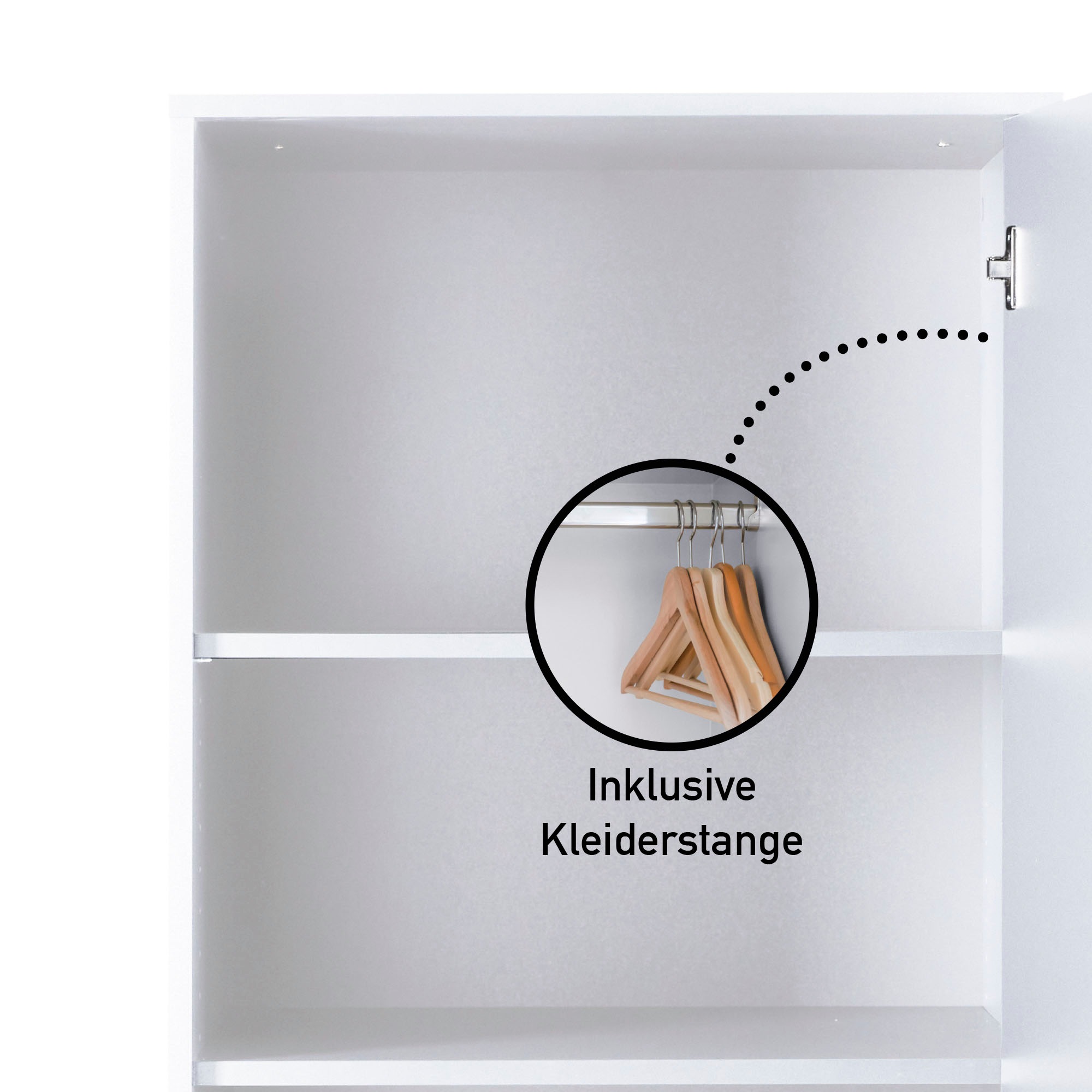 Inter Link Mehrzweckschrank-Set »Norela, Modulares Waschmaschinen-Set mit Hochschrank & Stauraum« 4 Stk. tlg.