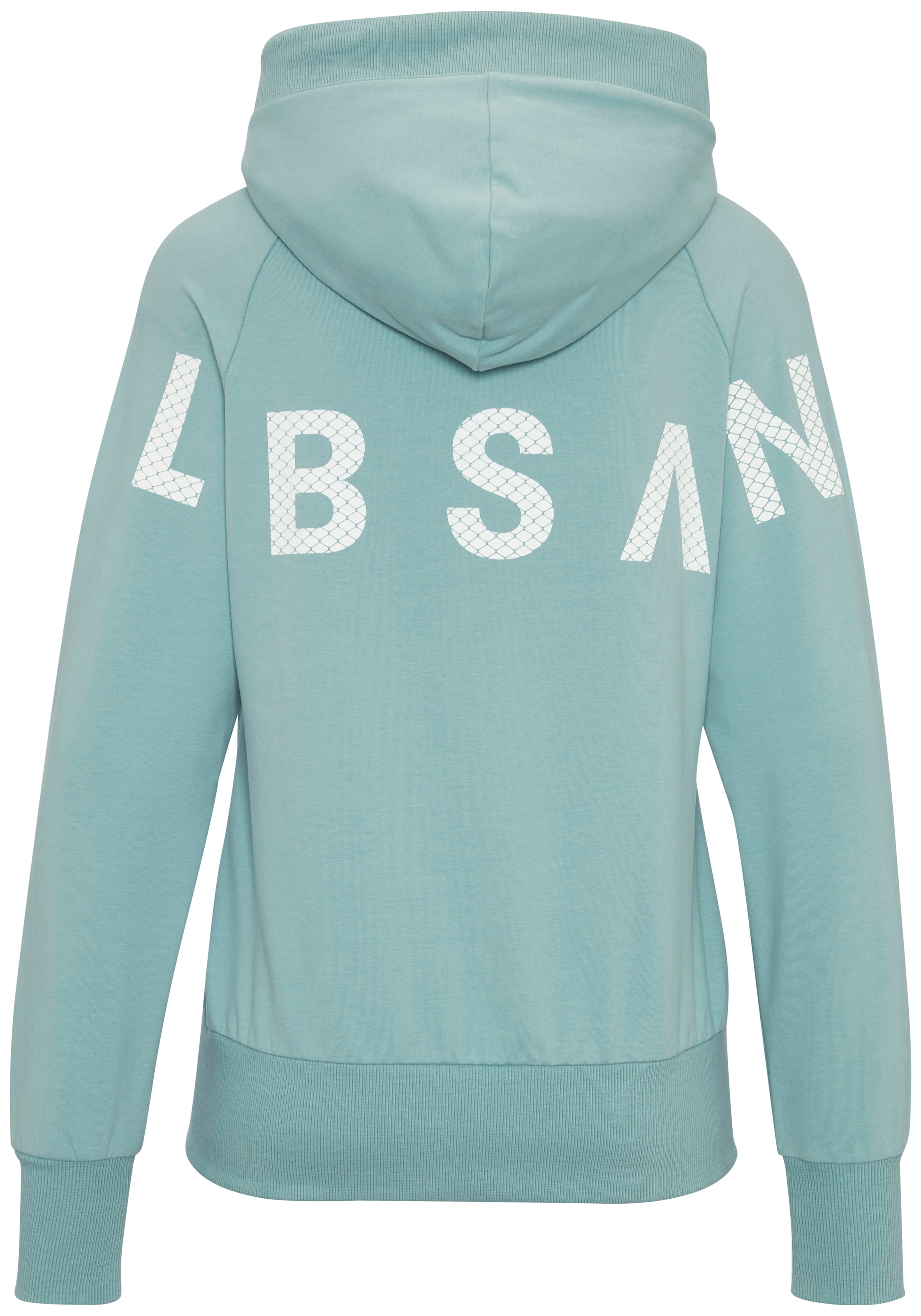 Elbsand Kapuzensweatjacke »Kalea« mit großem Logodruck hinten, bequeme Freizeitjacke mit Taschen